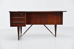 Peter Lovig Nielsen Rosewood Boomerang Desk, Denmark, 1956