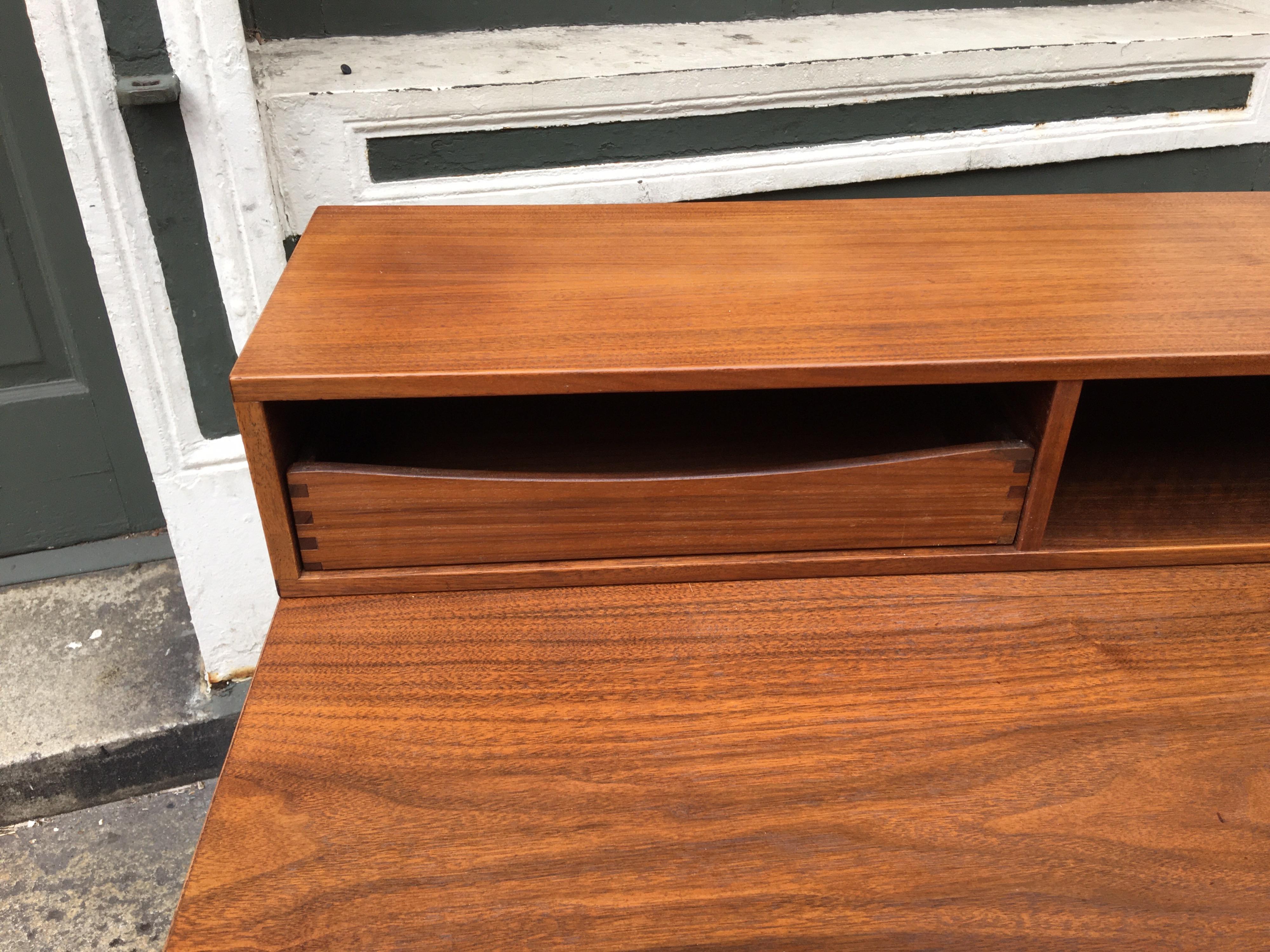 Peter Lovig Nielsen Teak Desk In Good Condition In Philadelphia, PA