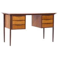 Vintage Peter Lovig Style Mid Century Danish Teak Desk