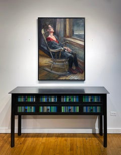 Medusa Complex, Solitary Female Figure in Rocking Chair, Staring Out a Window