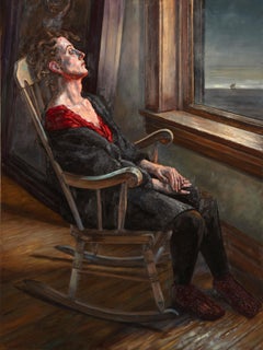 Medusa Complex, Solitary Female Figure in Rocking Chair, Staring Out a Window
