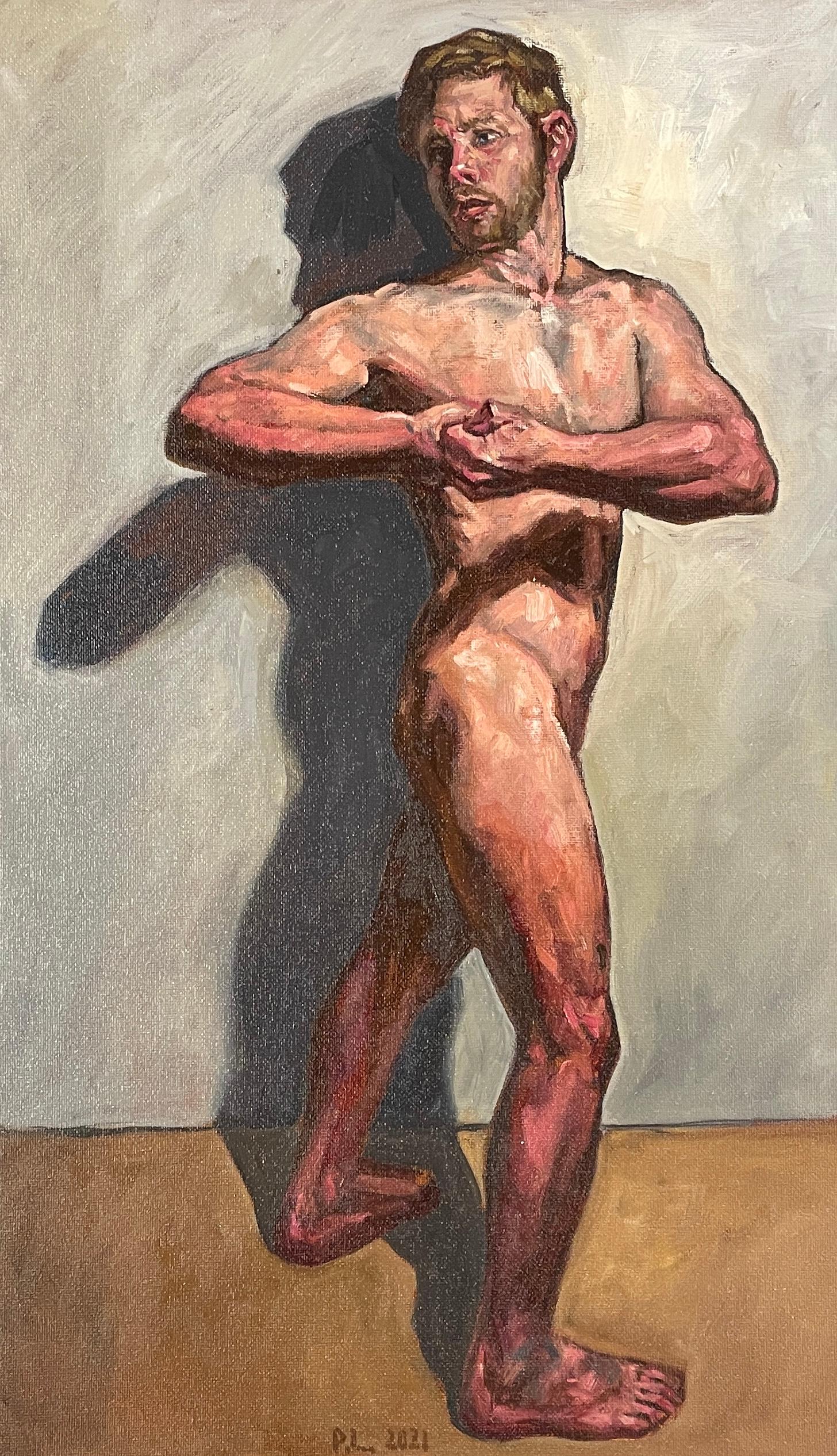 man nude portrait self