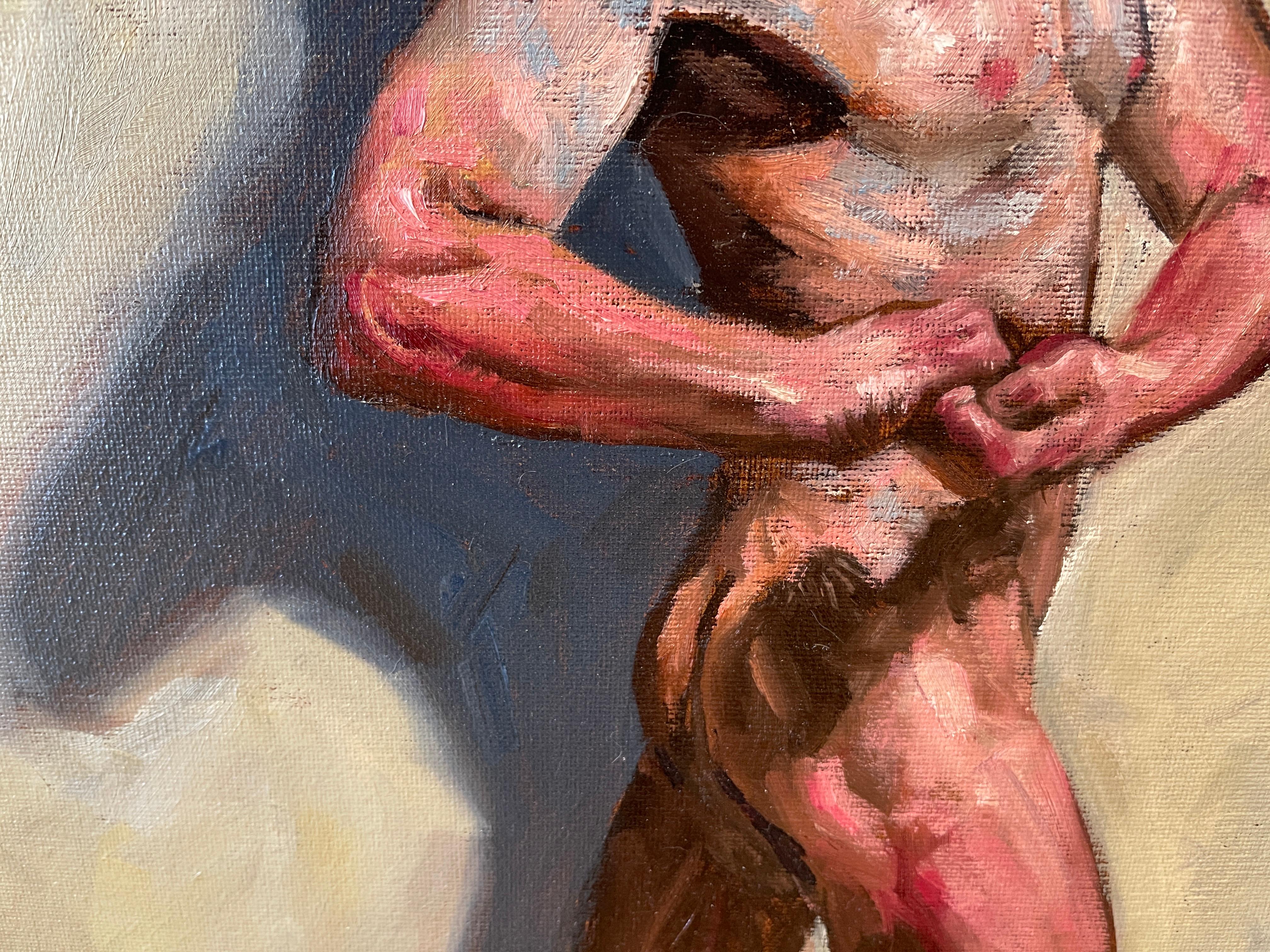 a standing male nude