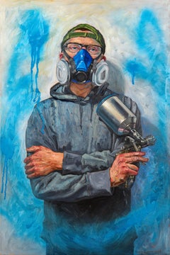 Ölgemälde mit dem Titel "@datsunpainter" von Competitive Car Club Drifting Culture