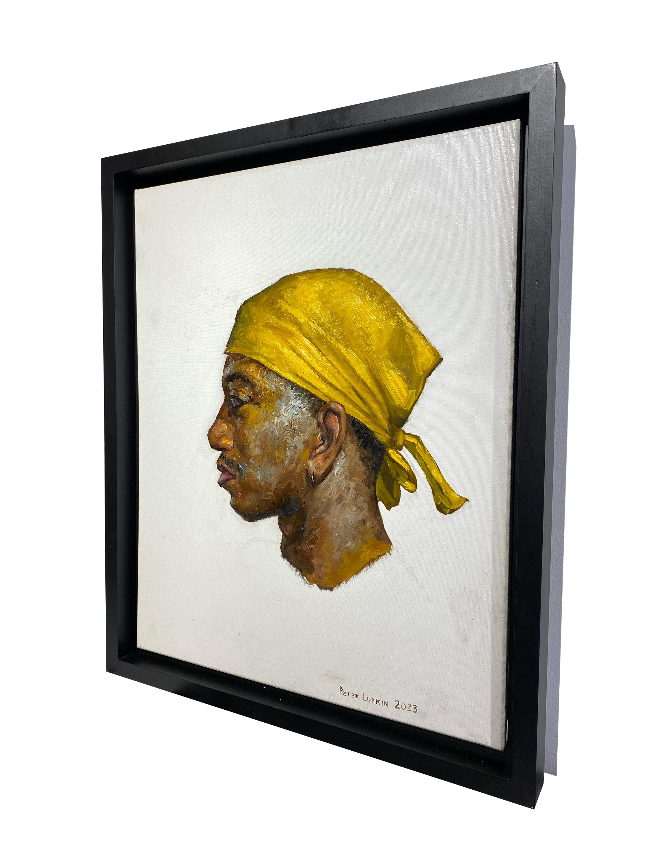 Portrait Of Shaston - Contemporary impressionism male portrait, original For Sale 4