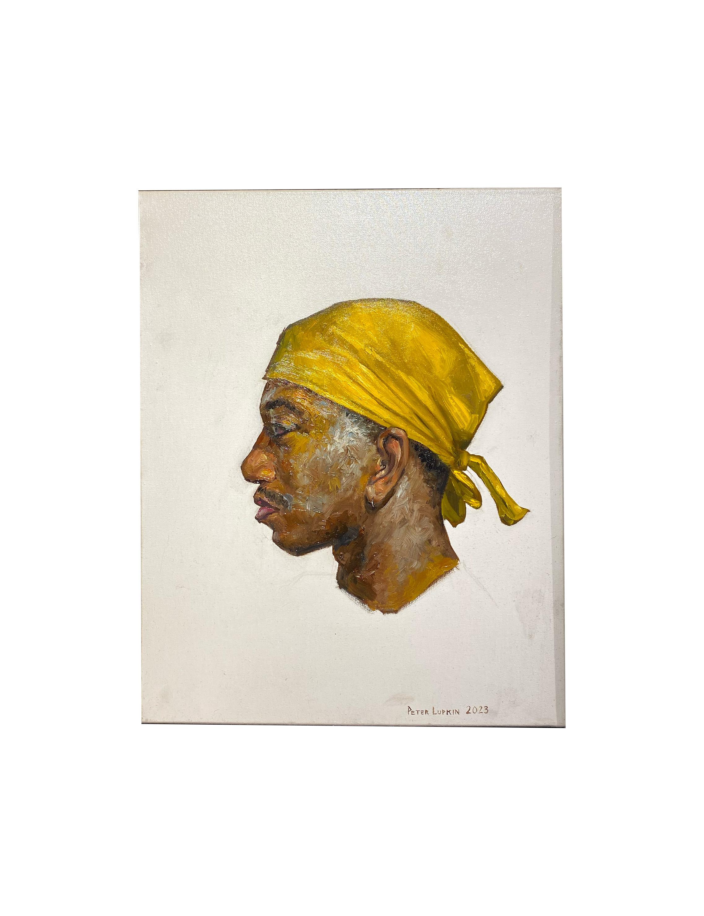 Peter Lupkin Figurative Painting - Portrait Of Shaston - Contemporary impressionism male portrait, original