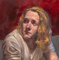 Solitärer La Boheme, einsame männliche Figur, sitzend an einer Bar, Rauchen, Trinken in Hamms