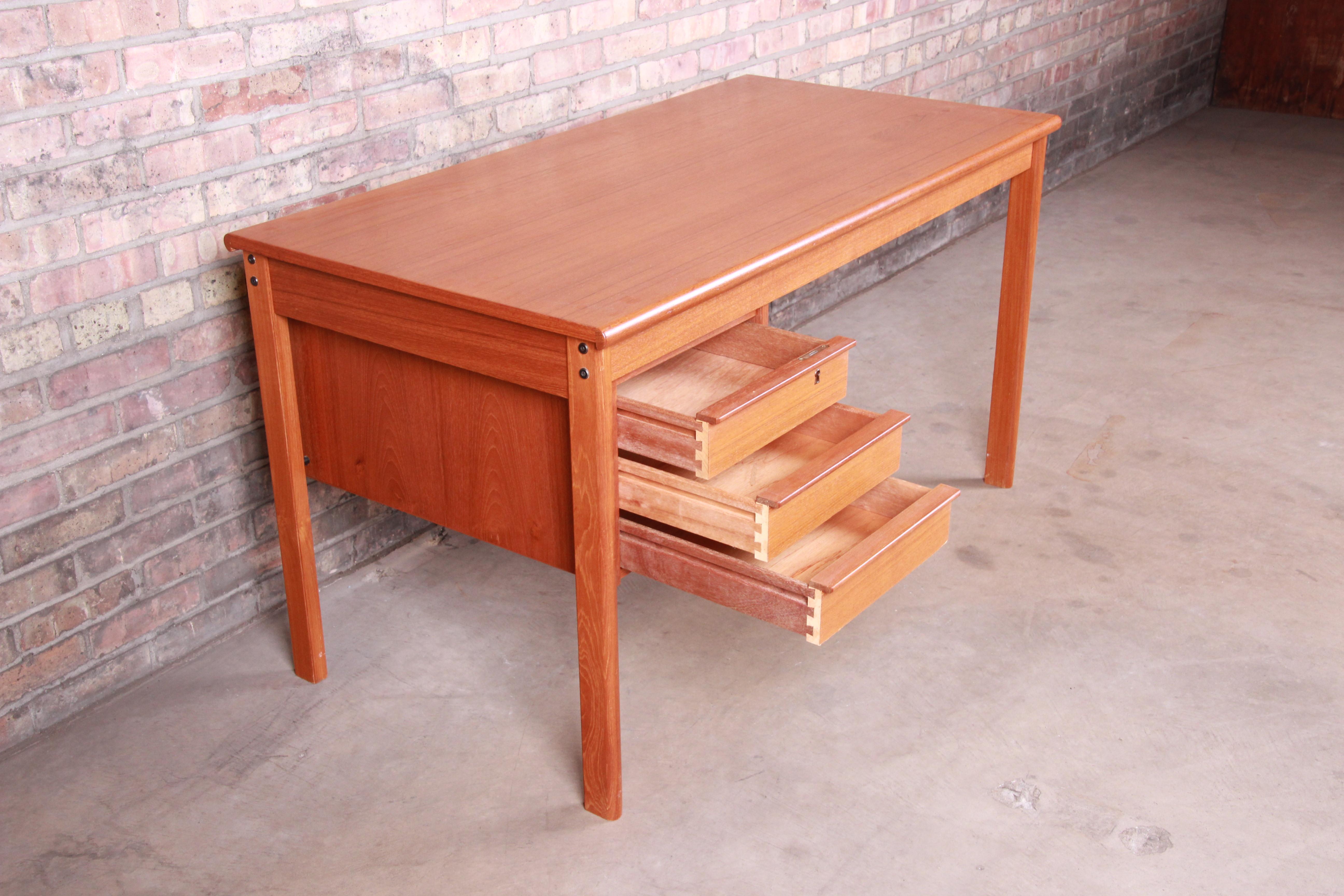 Peter Løvig Nielsen Danish Modern Teak Sliding Top Desk 6