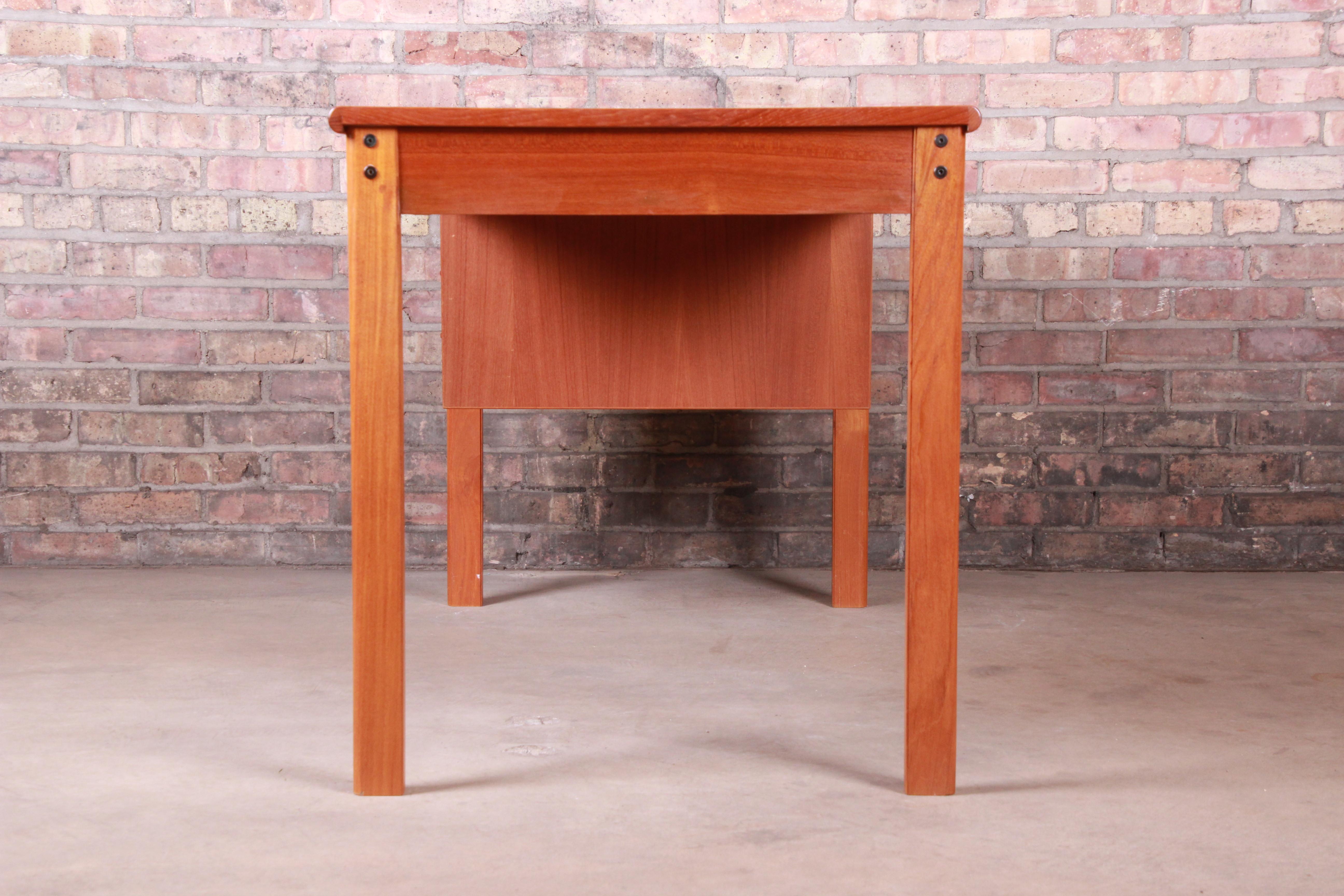 Peter Løvig Nielsen Danish Modern Teak Sliding Top Desk 7