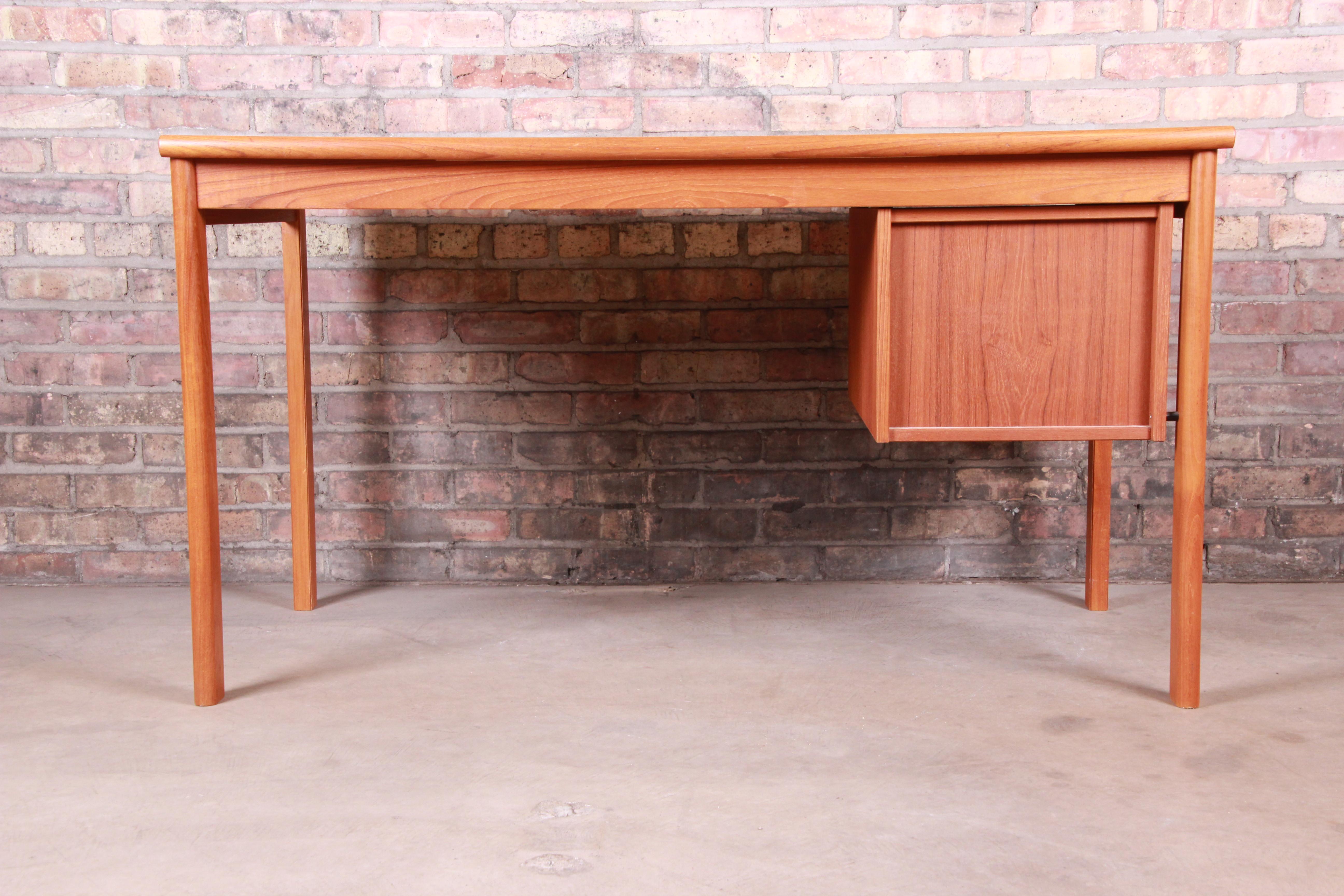 Peter Løvig Nielsen Danish Modern Teak Sliding Top Desk 8