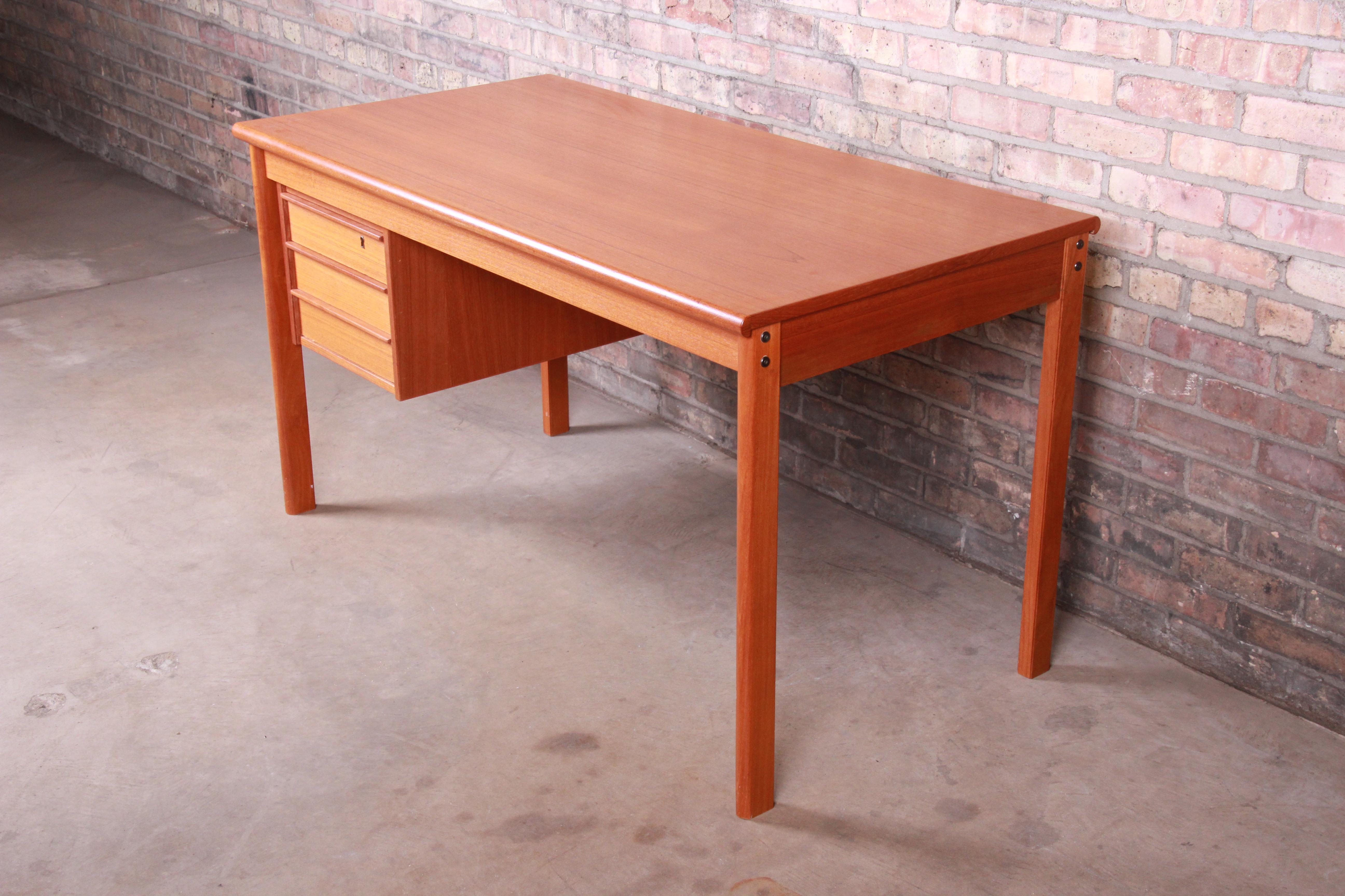 Mid-Century Modern Peter Løvig Nielsen Danish Modern Teak Sliding Top Desk