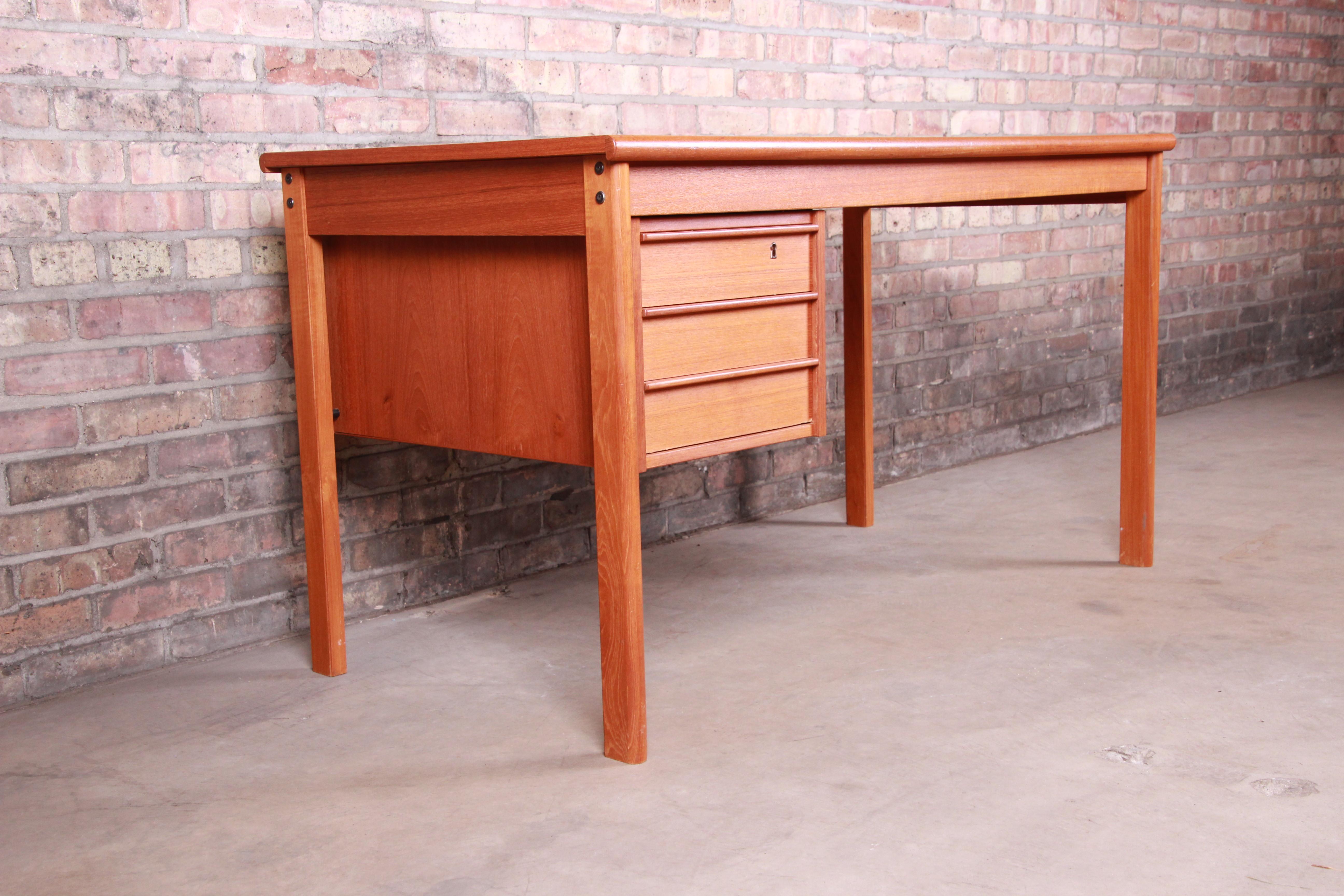 Late 20th Century Peter Løvig Nielsen Danish Modern Teak Sliding Top Desk