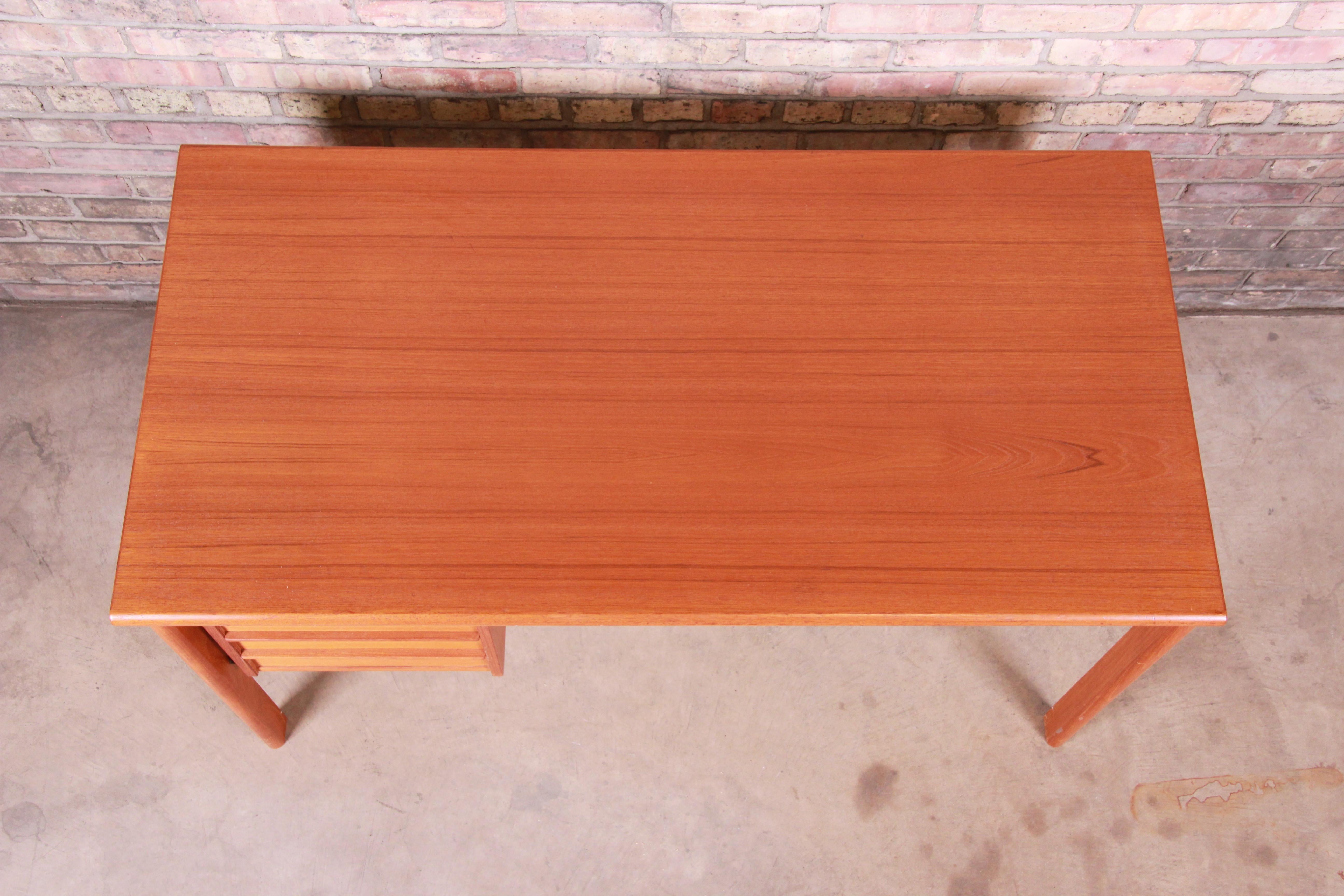 Peter Løvig Nielsen Danish Modern Teak Sliding Top Desk 2