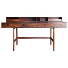 Peter Løvig Nielsen Flip Top Rosewood Desk, circa 1969