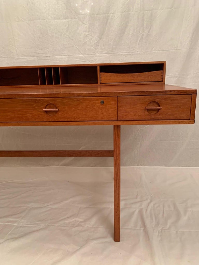 Peter Løvig Nielsen FlipTop Teak Desk, 1973 at 1stDibs