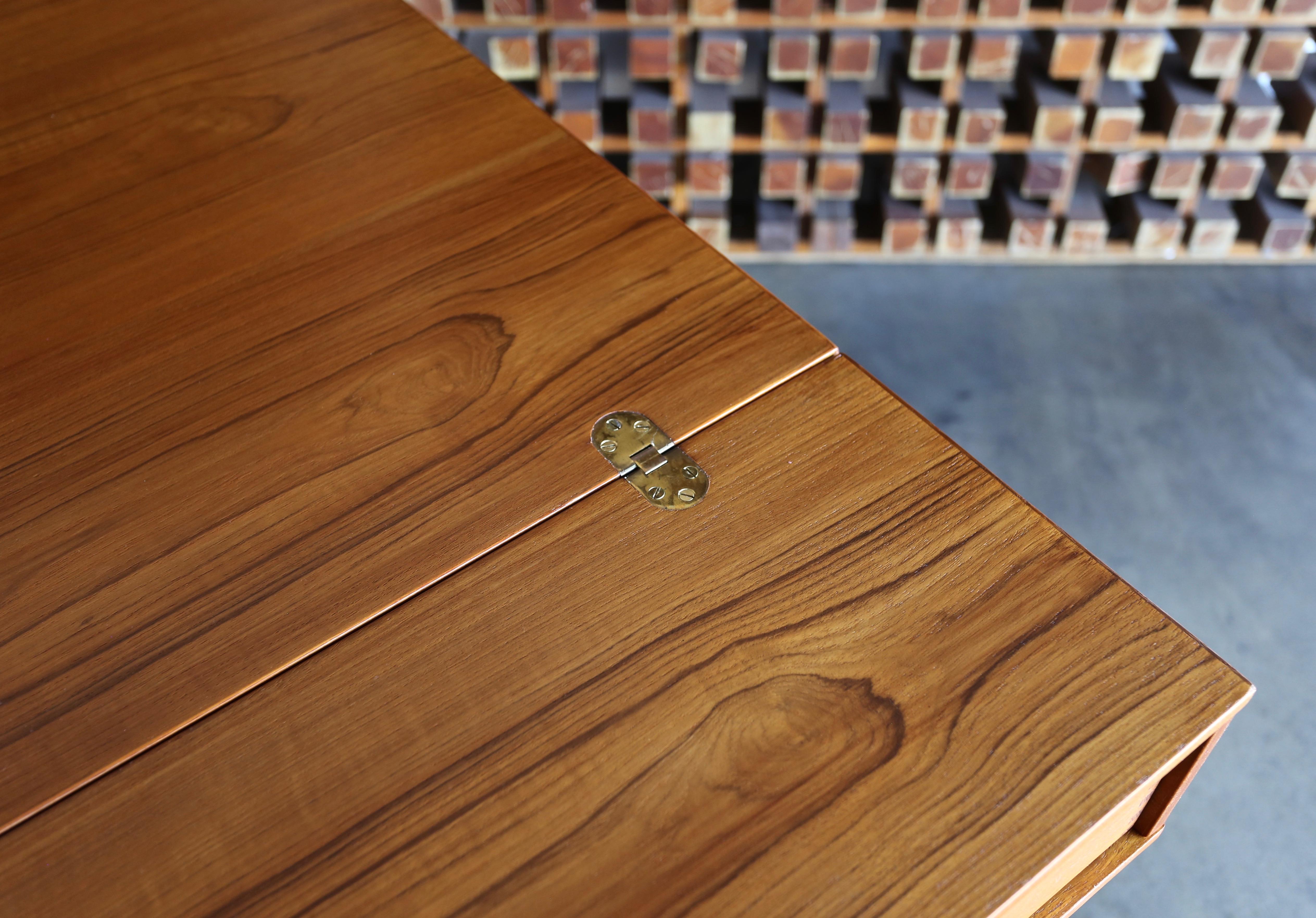 20th Century Peter Løvig Nielsen Flip Top Teak Desk, circa 1960