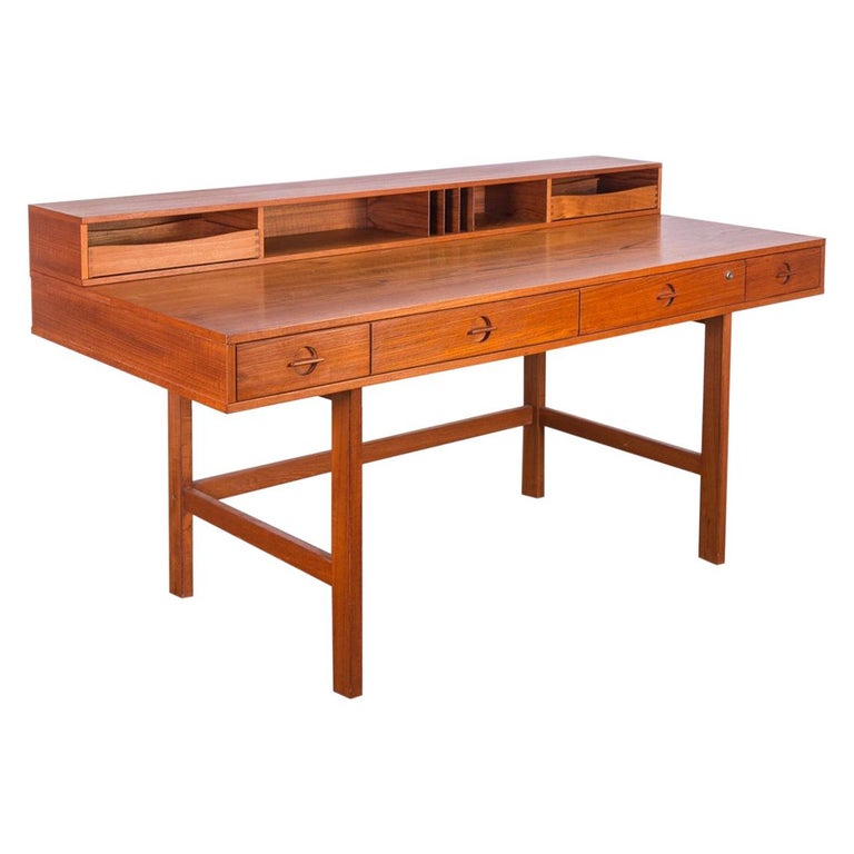 Peter Løvig Nielsen FlipTop Teak Desk at 1stDibs