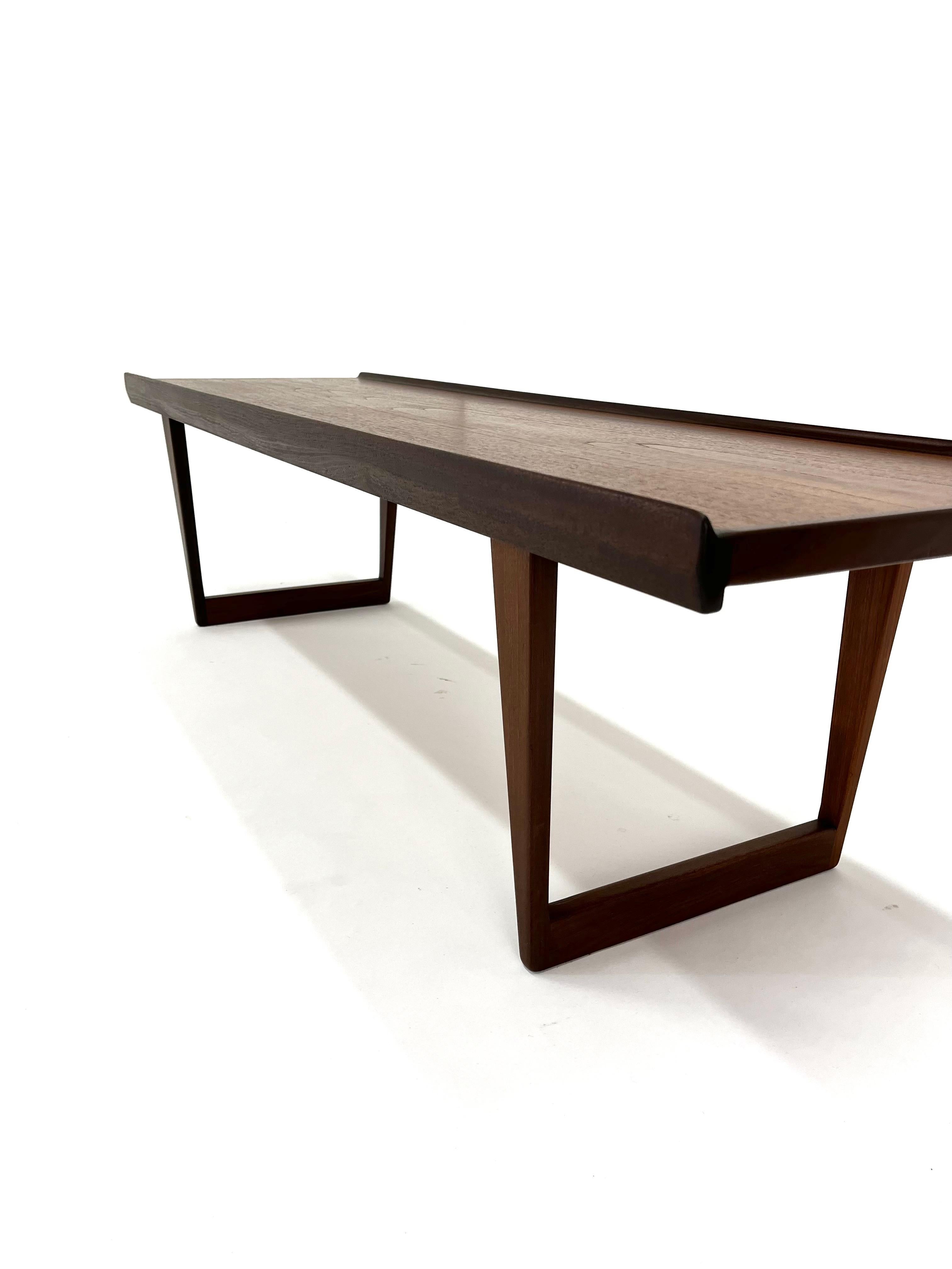 Mid-Century Modern Peter Løvig Nielsen Long Coffee Table/Bench