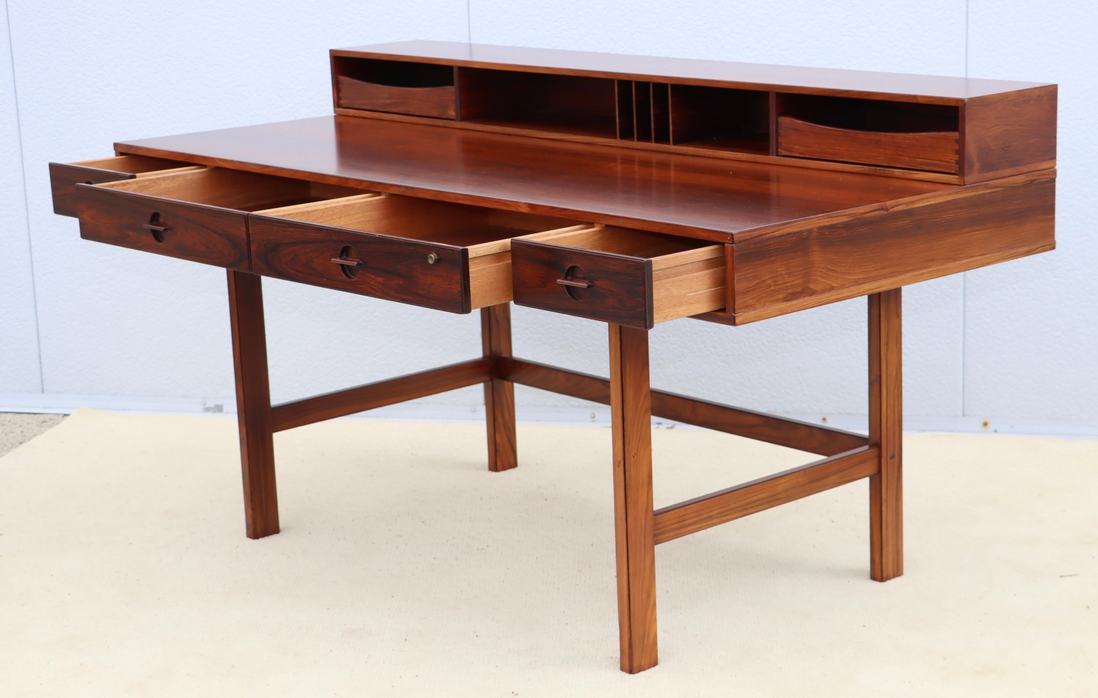 Late 20th Century Peter Løvig Nielsen Rosewood Partners Desk For Sale