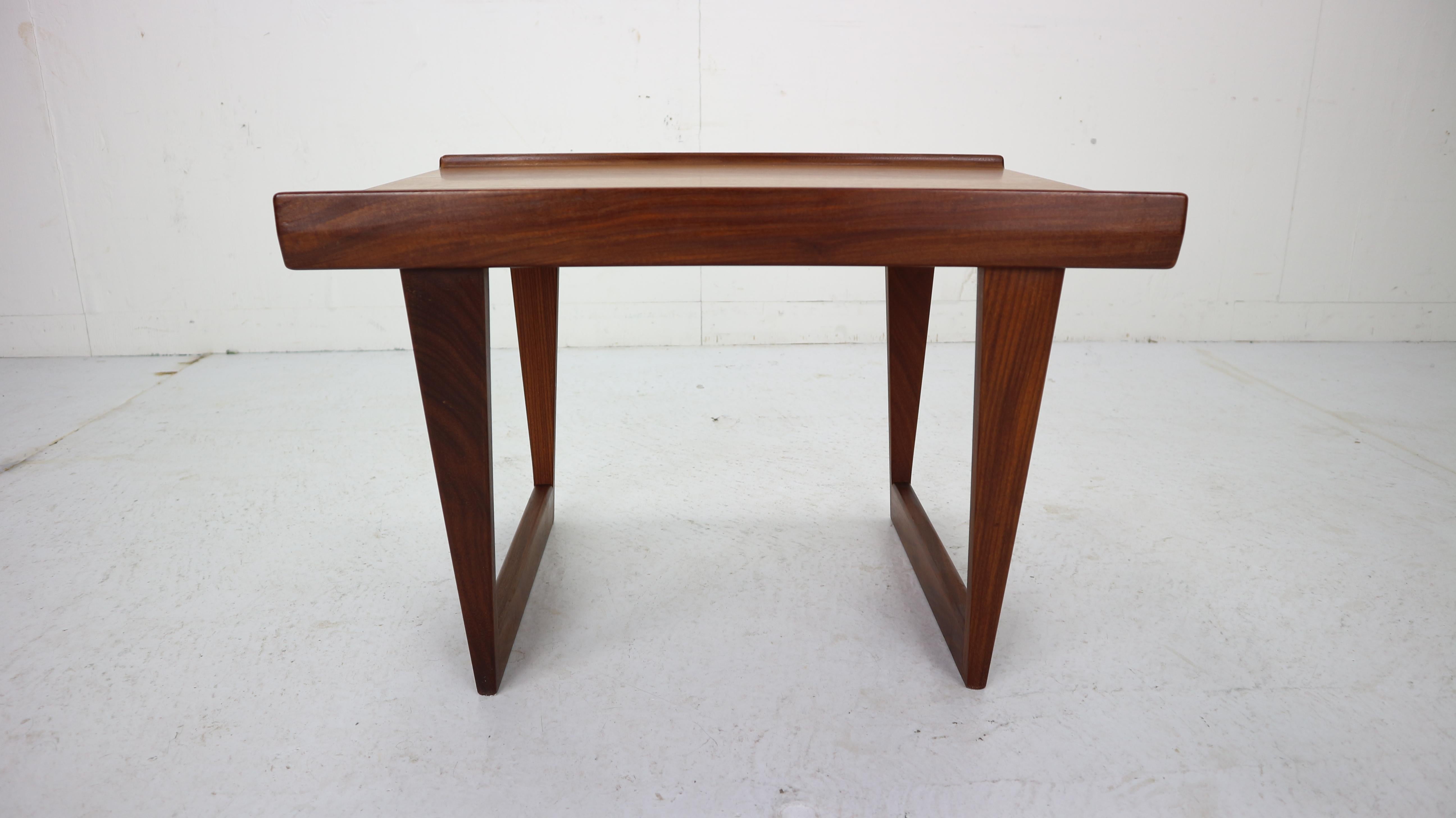 Peter Løvig Nielsen Set of 2 Teak Coffee Tables with Sled Legs, 1967, Denmark 10