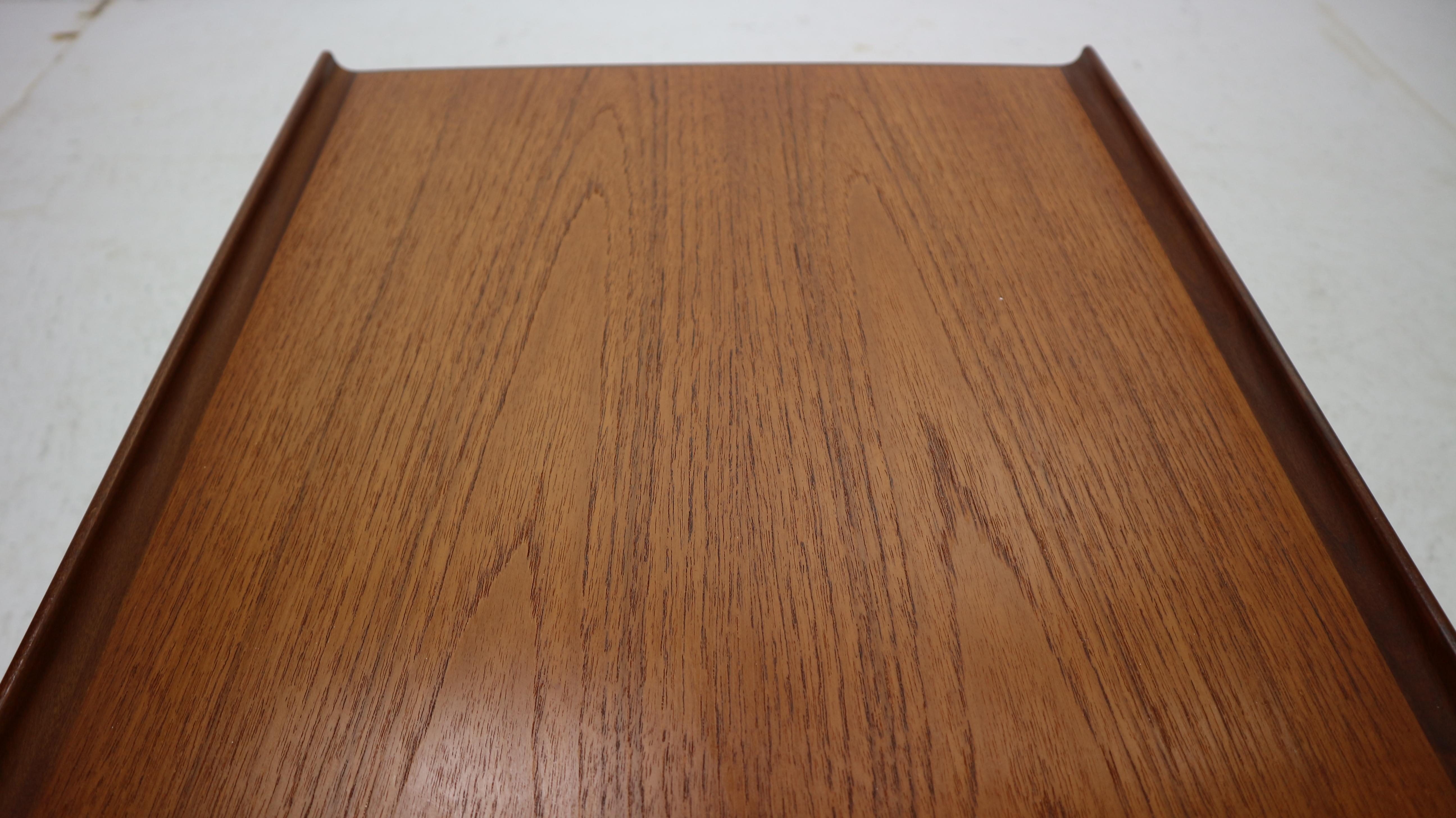 Peter Løvig Nielsen Set of 2 Teak Coffee Tables with Sled Legs, 1967, Denmark 12