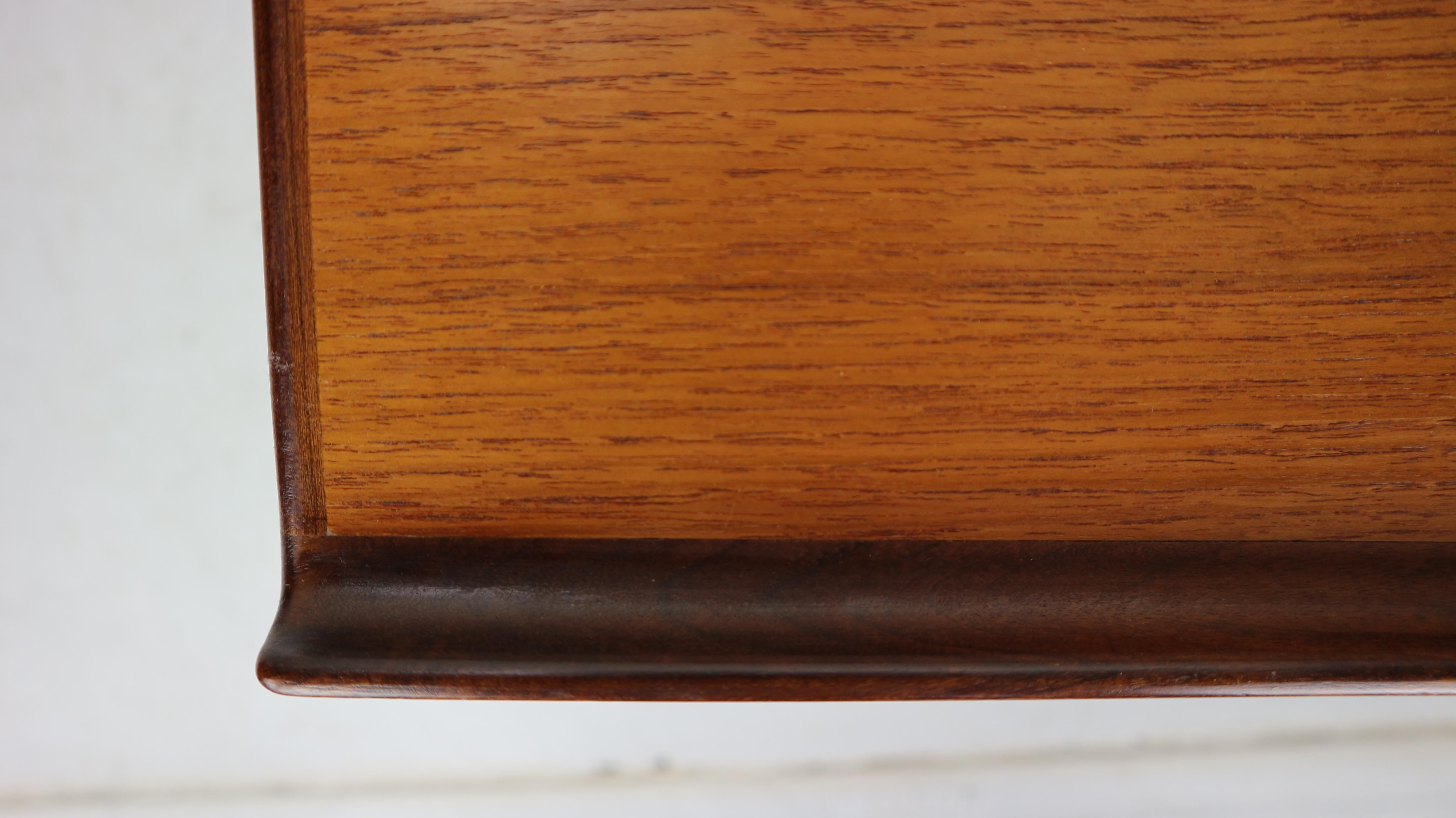 Peter Løvig Nielsen Set of 2 Teak Coffee Tables with Sled Legs, 1967, Denmark 13