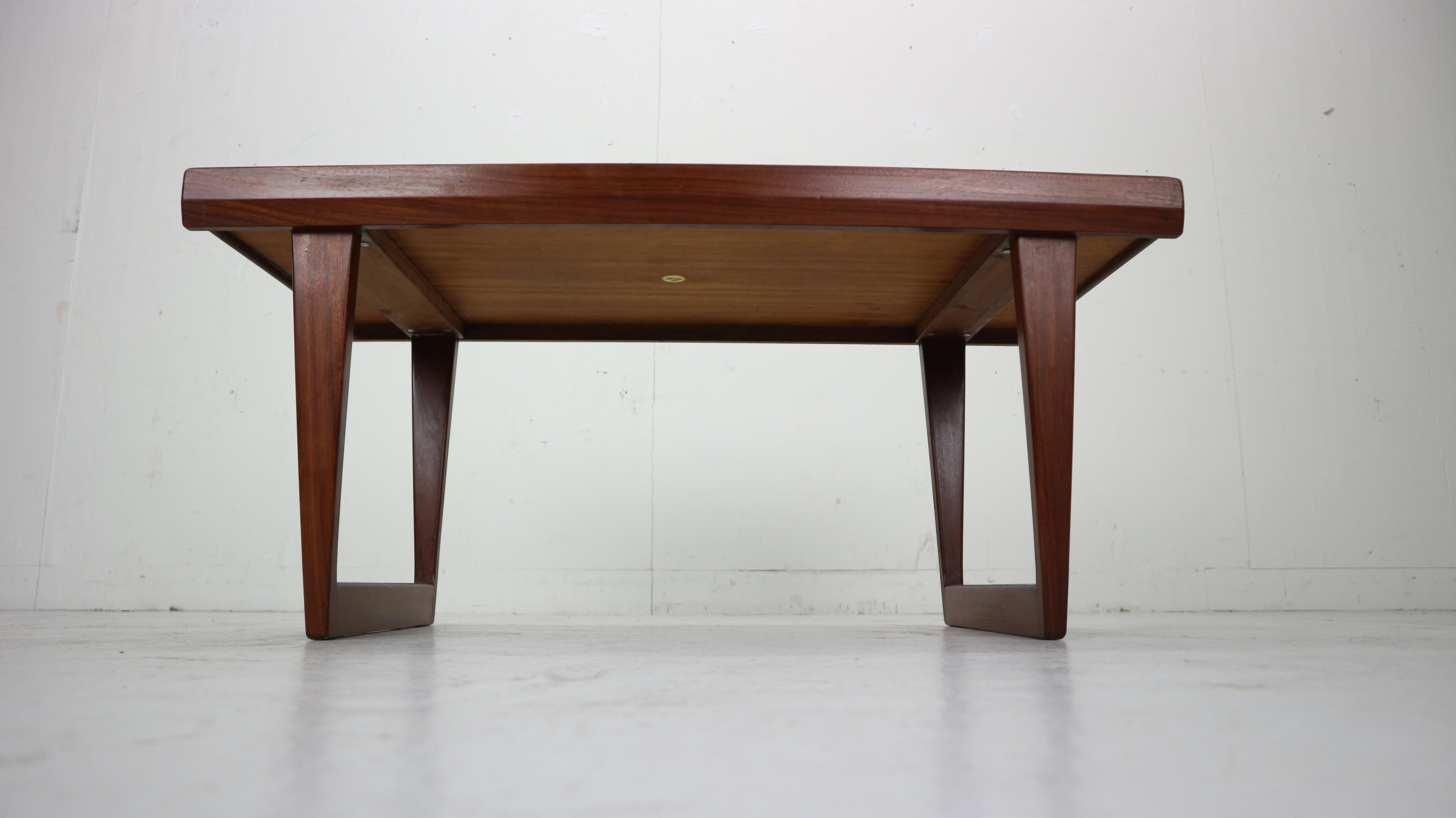 Peter Løvig Nielsen Set of 2 Teak Coffee Tables with Sled Legs, 1967, Denmark 1