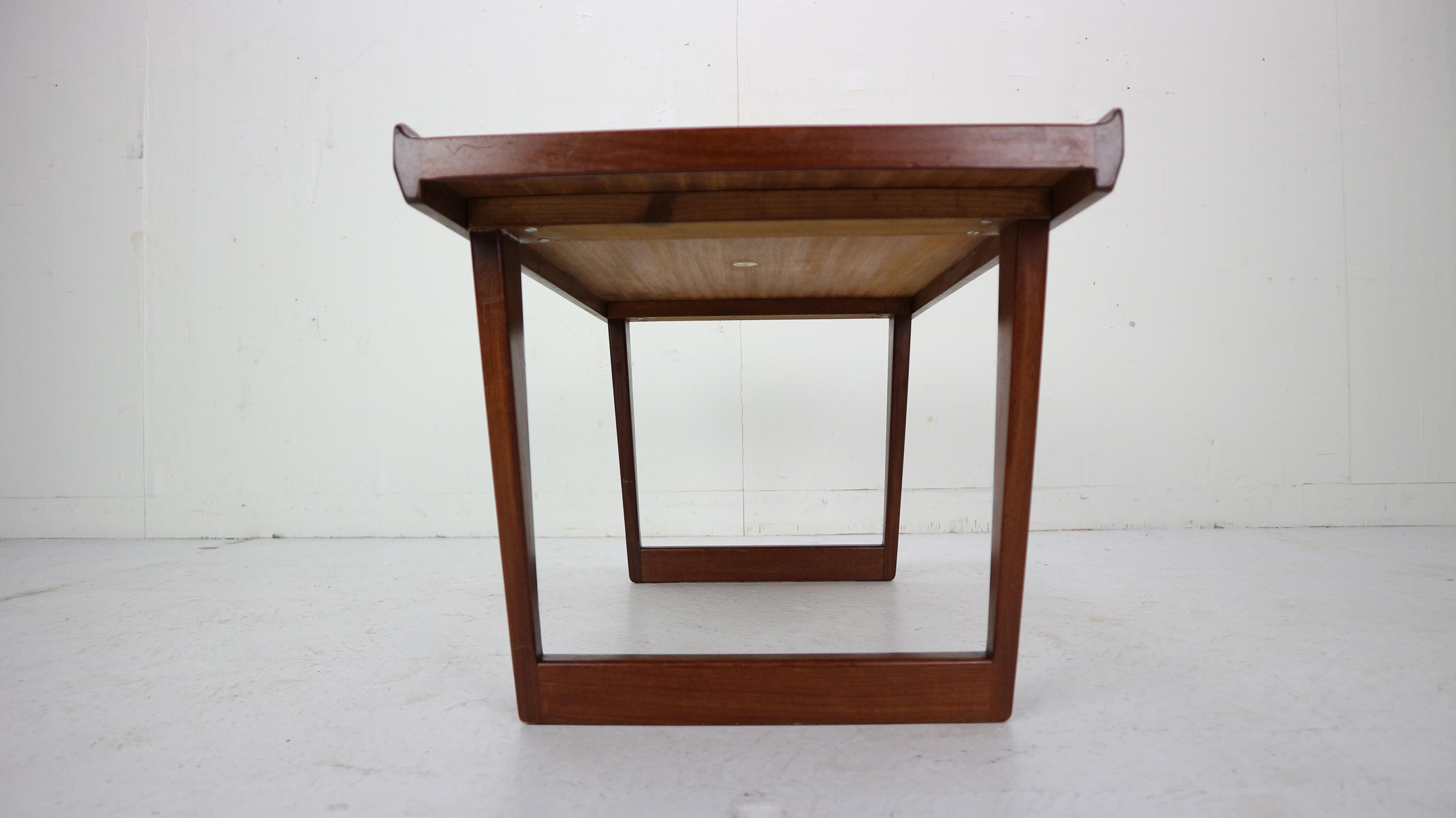 Peter Løvig Nielsen Set of 2 Teak Coffee Tables with Sled Legs, 1967, Denmark 3