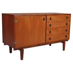 Peter Løvig Nielsen Sideboard in Teak and Brass, Denmark, 1960s