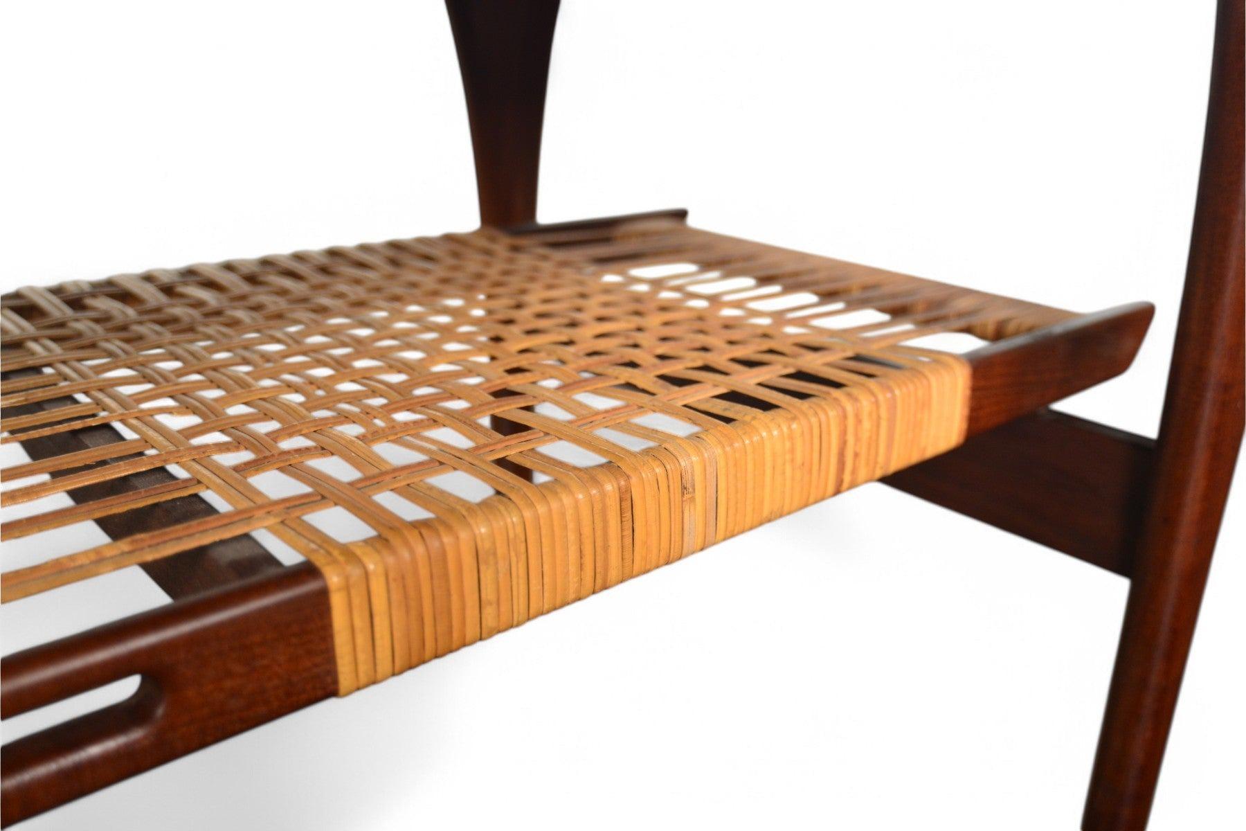 Canne Table basse en teck avec support de canne Peter Løvig Nielsen en vente