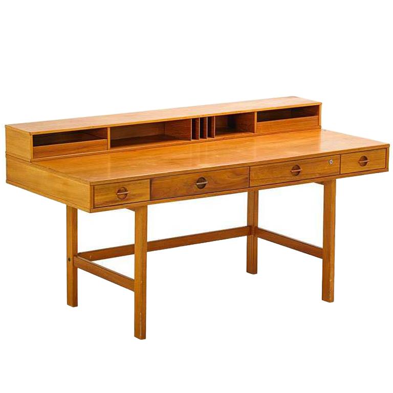 Peter Løvig Nielsen Teak Flip-Top Desk