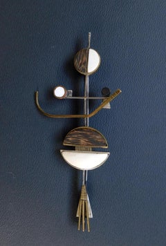 Peter Macchiarini Modern Constructivist Studio Brooch, circa 1970s