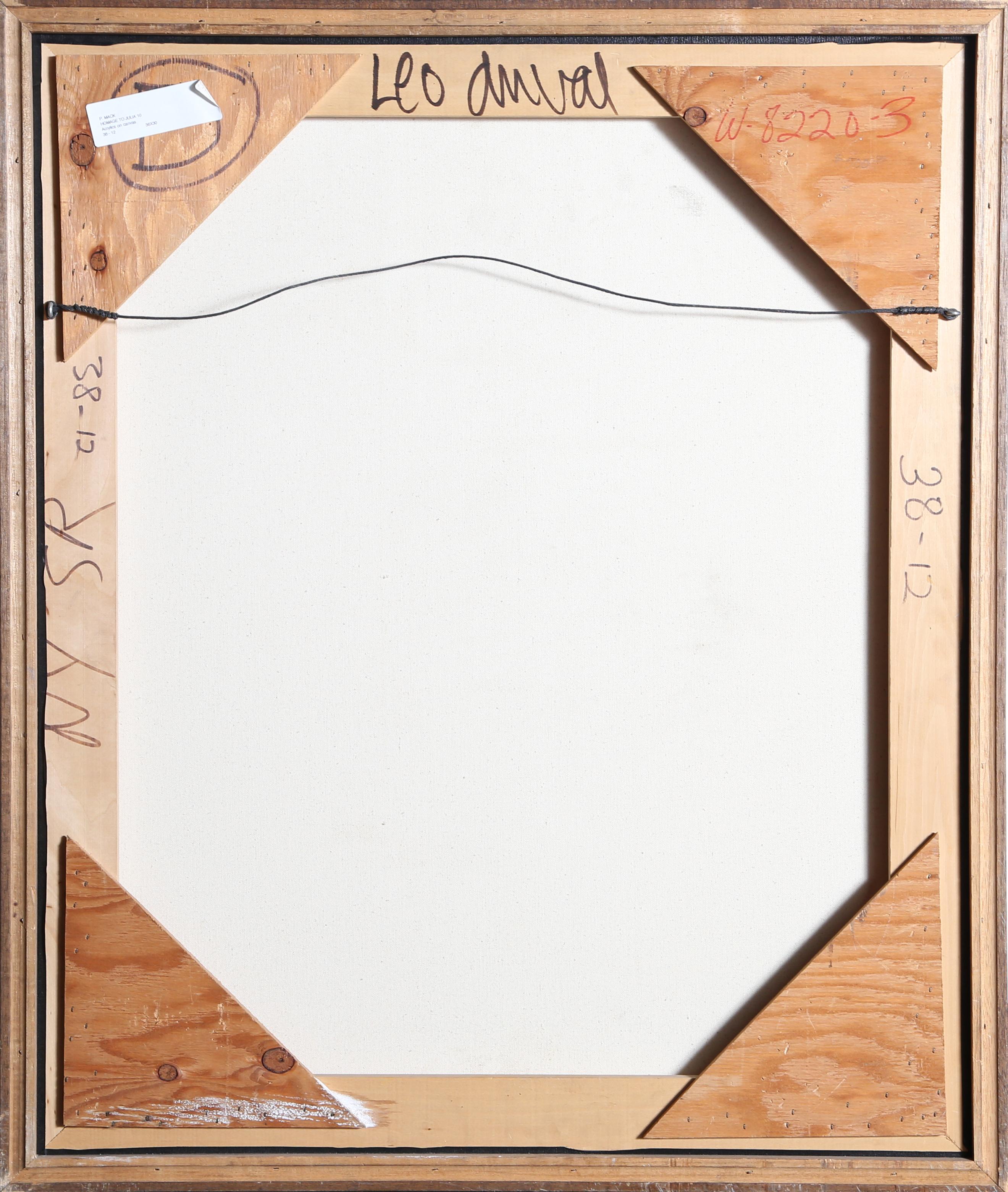 Homage to Julia, Abstraktes Gemälde von Peter Mack im Angebot 2