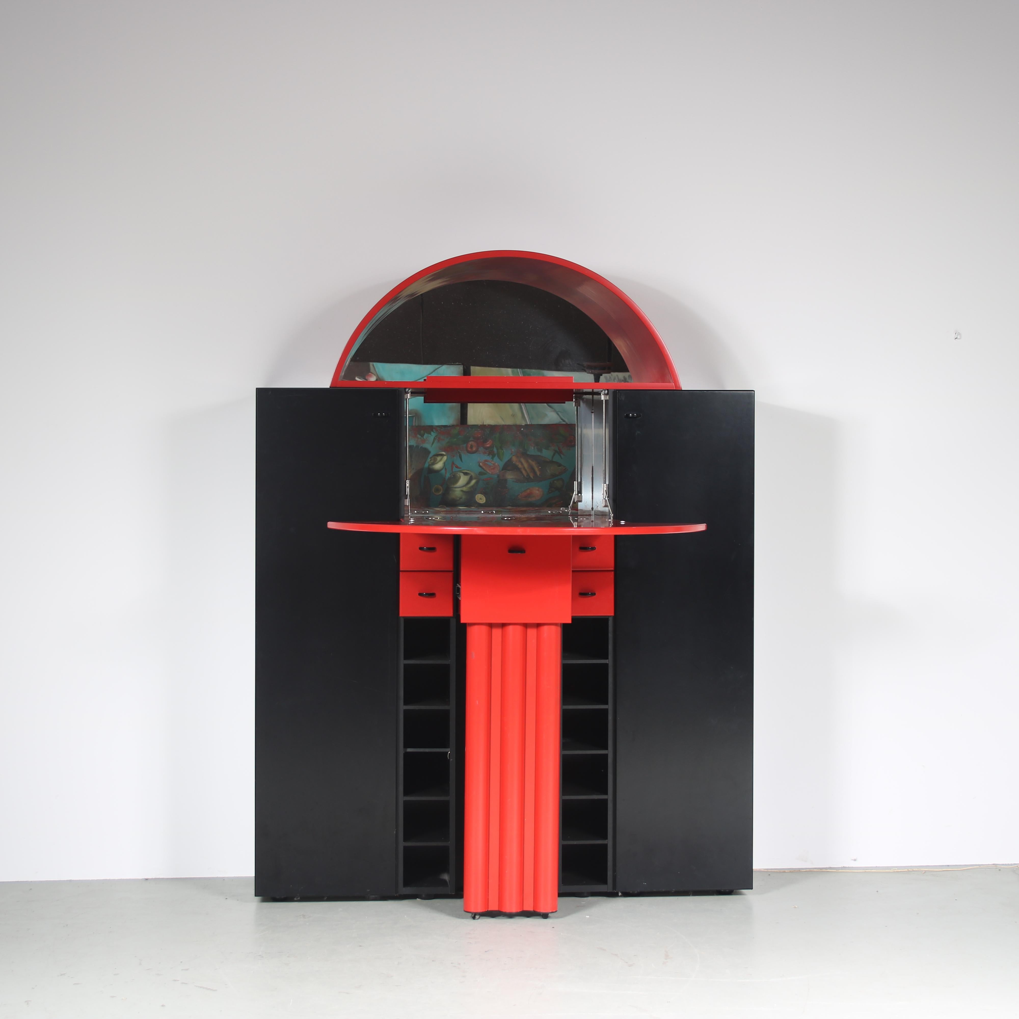 Wood Peter Maly “Duo” Cabinet for Interlübke, Germany 1980