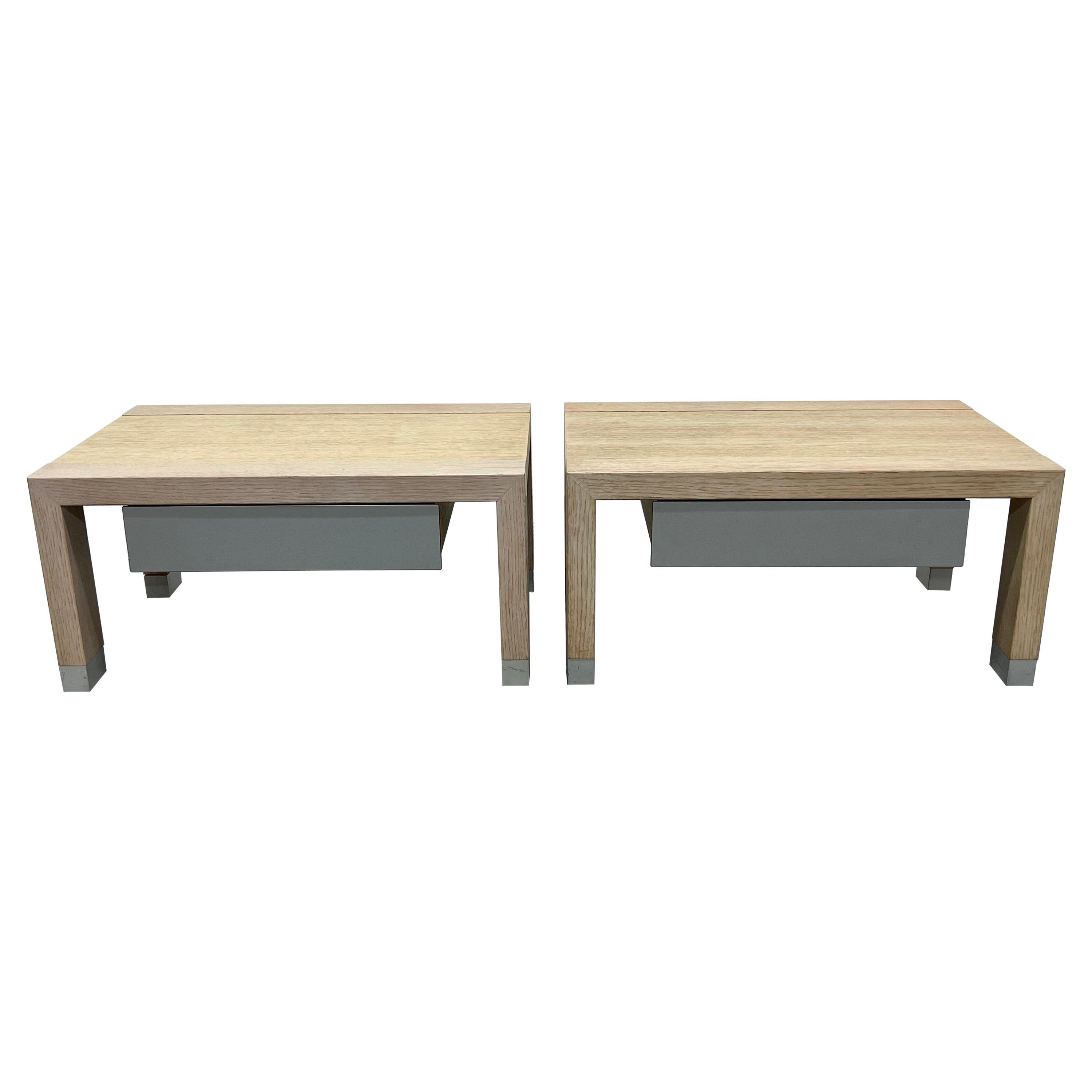 Paire de tables de nuit Lumeo de Peter Maly pour Ligne Roset