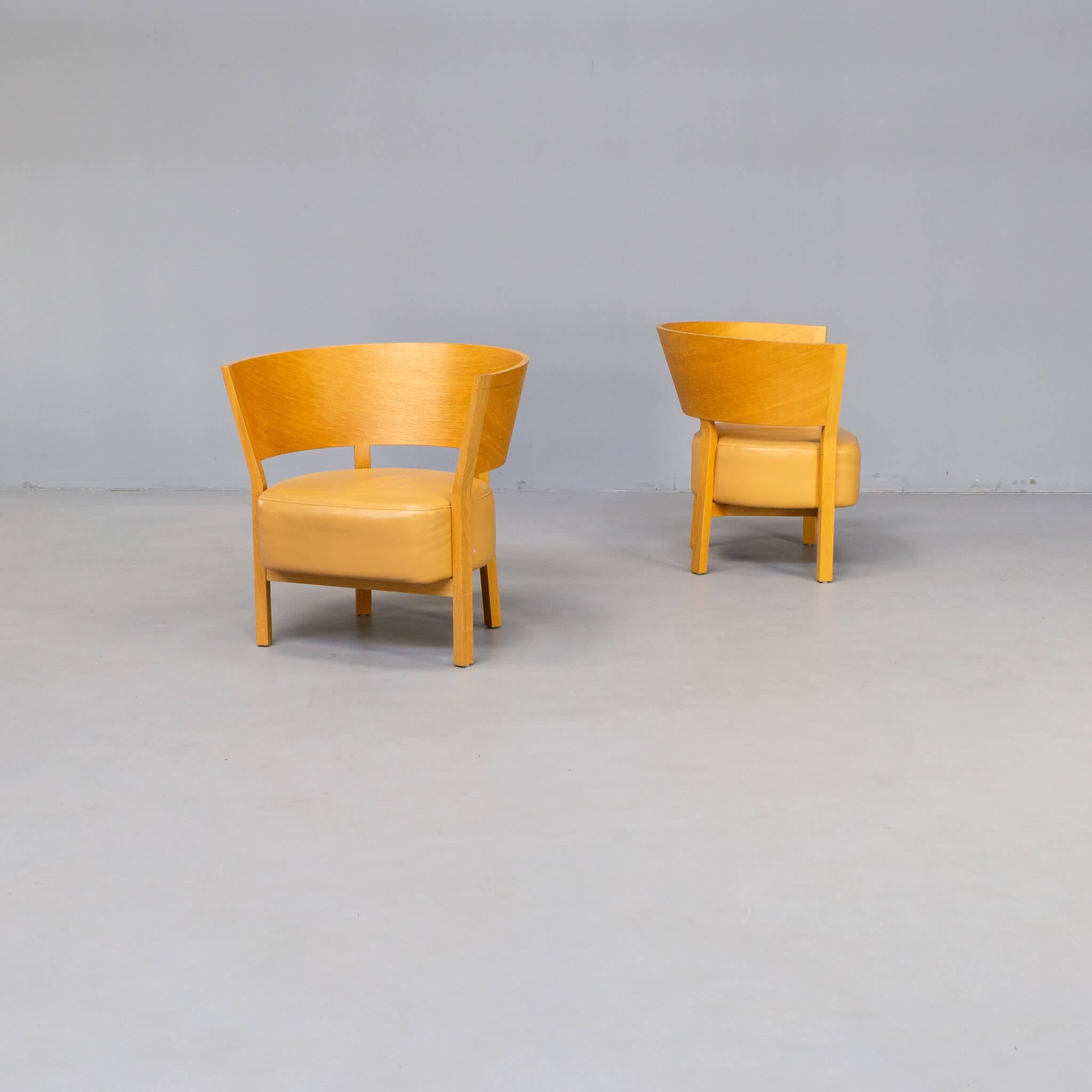 Post-Modern Peter Maly ‘tosai’ lounge fauteuil for CondeHouse set/2