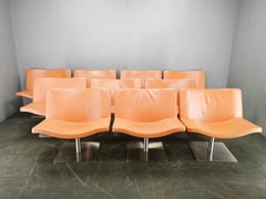 Fauteuil « Wave » en cuir de Peter Maly pour Tonon Italia, années 1990
