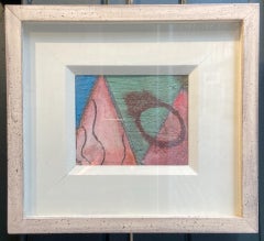 The Ring, 20th Century Mixed Media Study, Original Frame