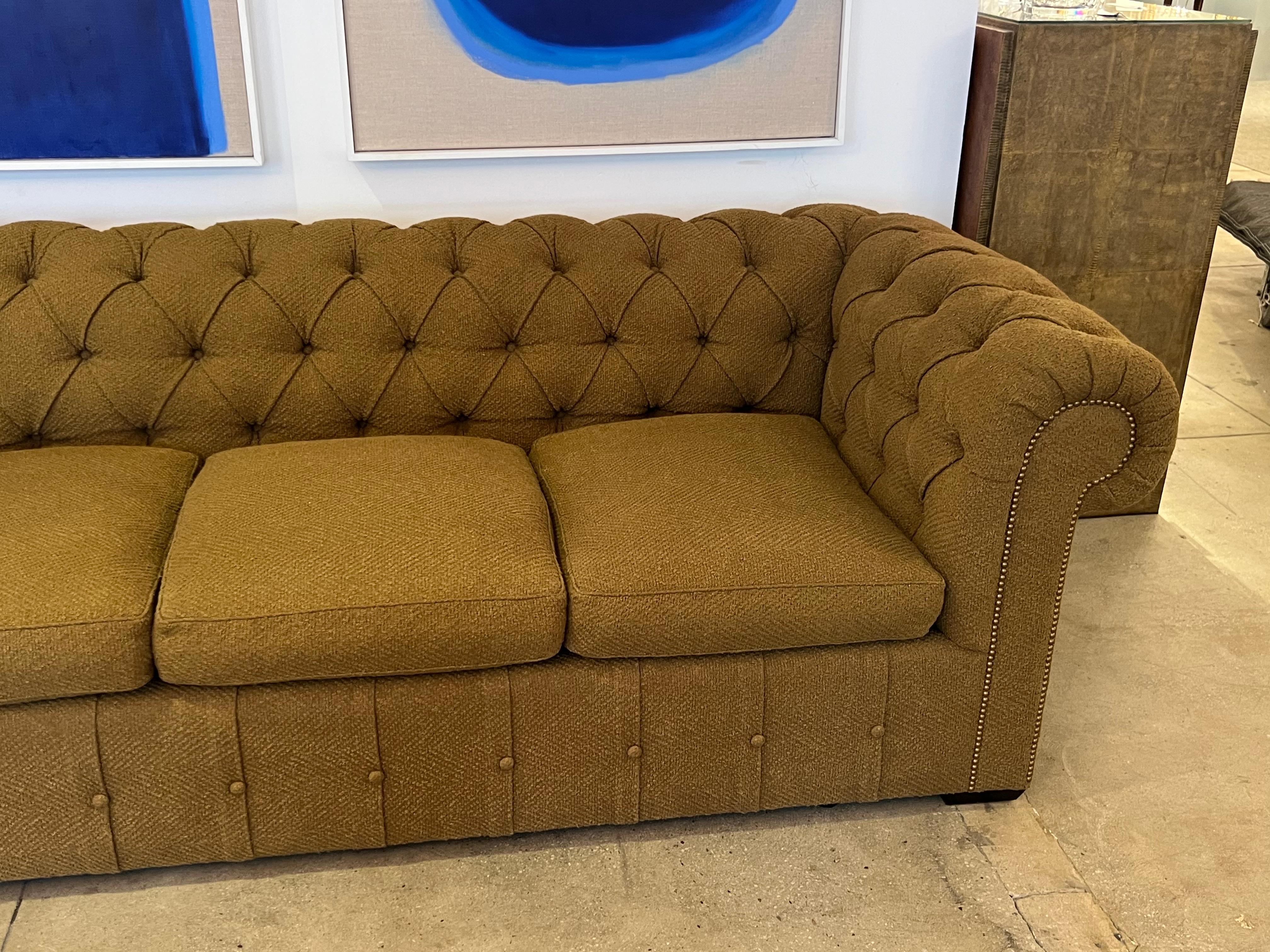 Peter Marino Custom Modern Chesterfield Sofa American For Sale 4
