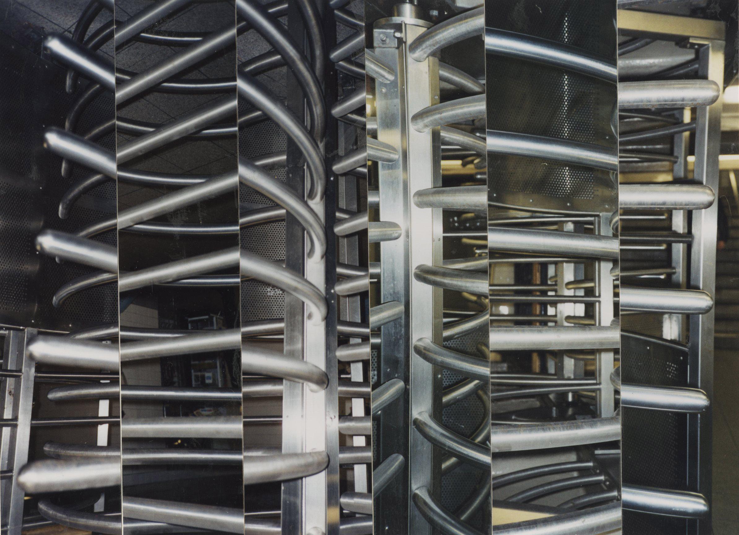 Peter Marks Abstract Photograph - Untitled (Subway Turnstiles)