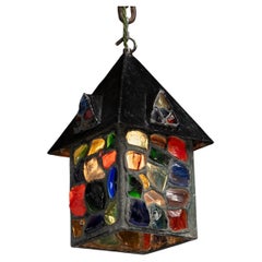 Peter Marsh Rock Glass Lantern, England 1950