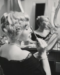 Zsa Zsa Gabor Applying Makeup