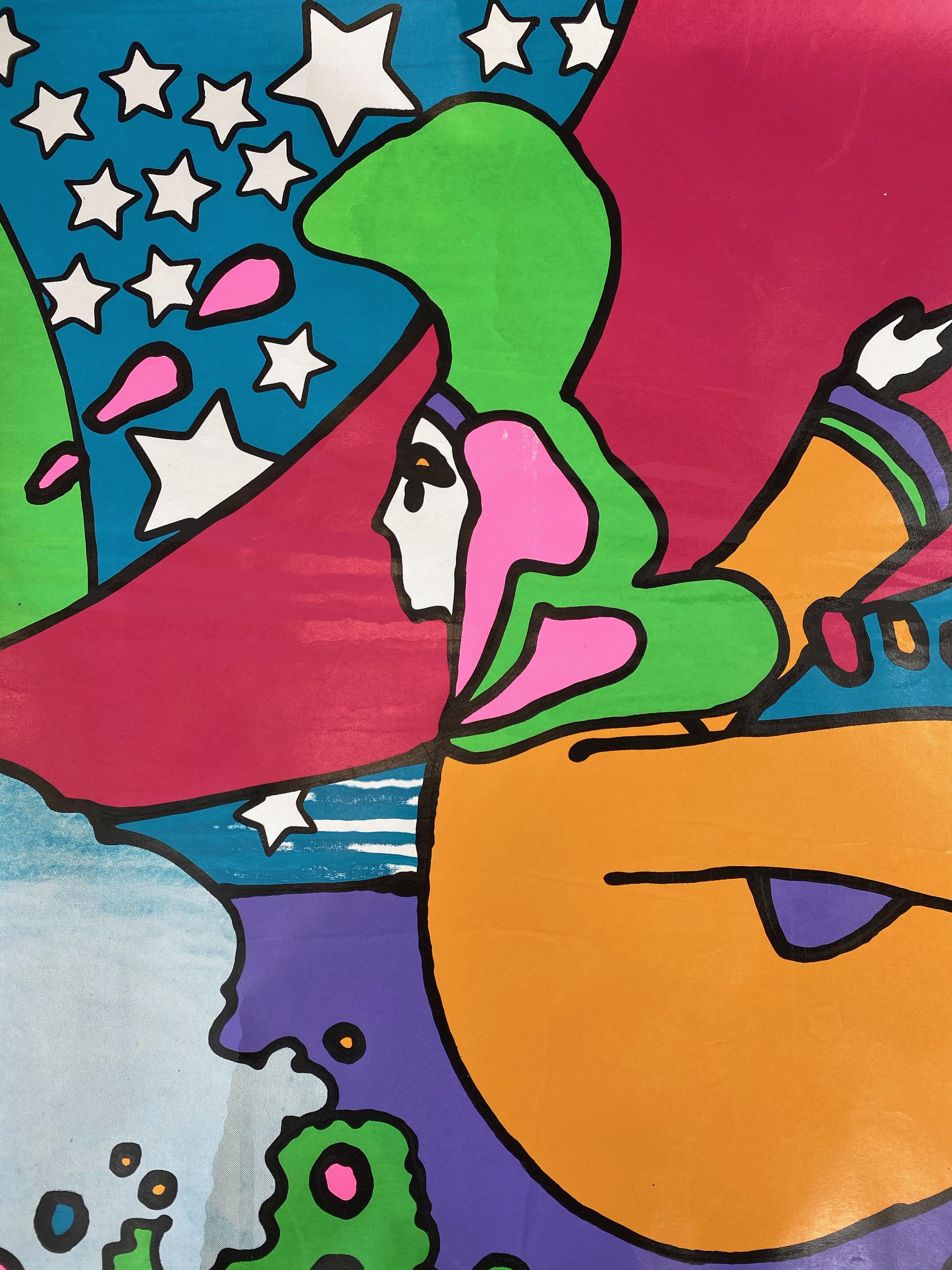 Peter Max 12-Foot-Wide Serigraph for 1970 de Young Museum Solo Exhibition ‘A’ For Sale 6
