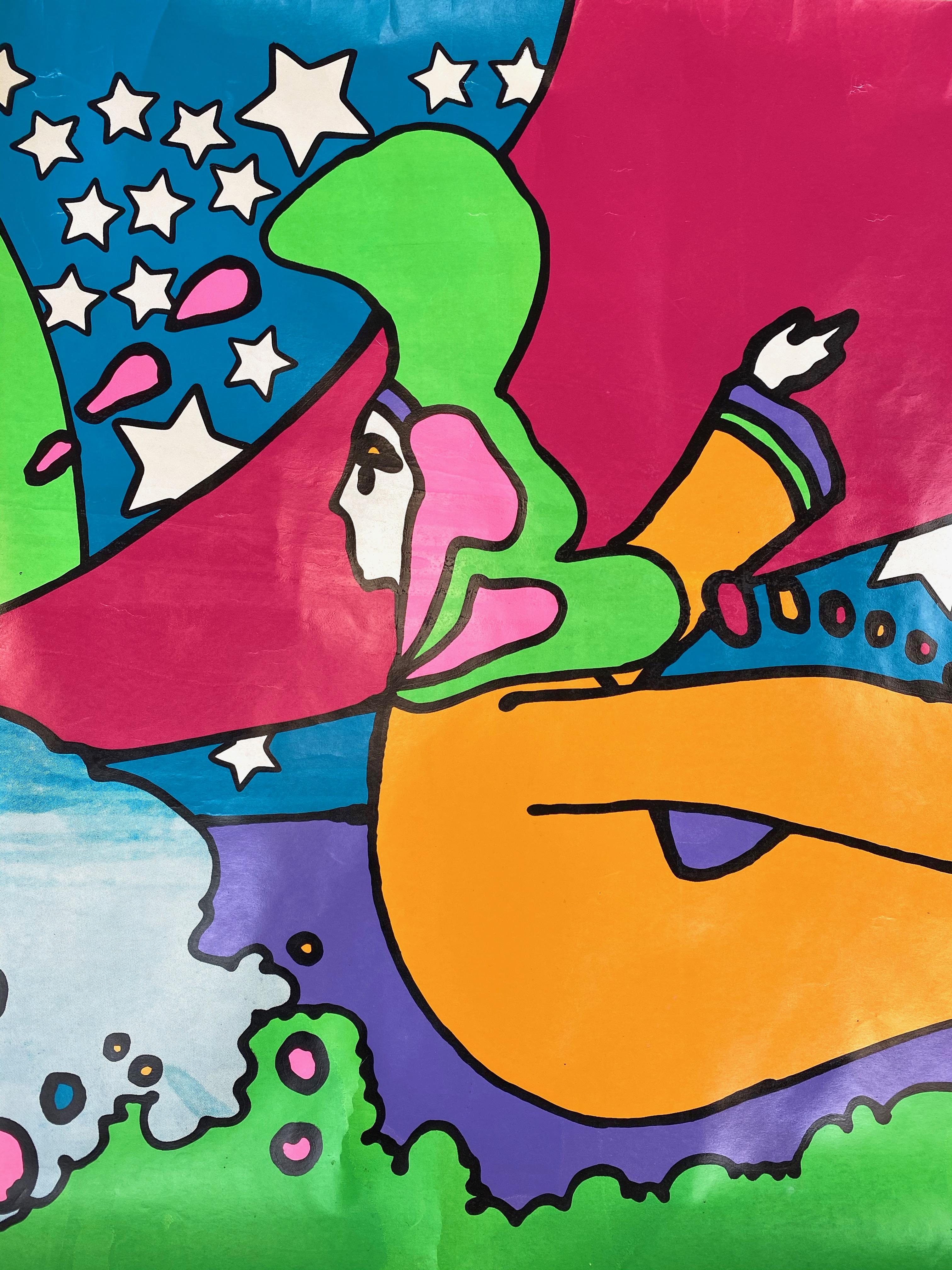 Peter Max 12-Foot-Wide Serigraph for 1970 de Young Museum Solo Exhibition ‘B’ For Sale 9