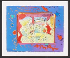 Peter Max Mixed-Media Enamel on Lithograph, 1996