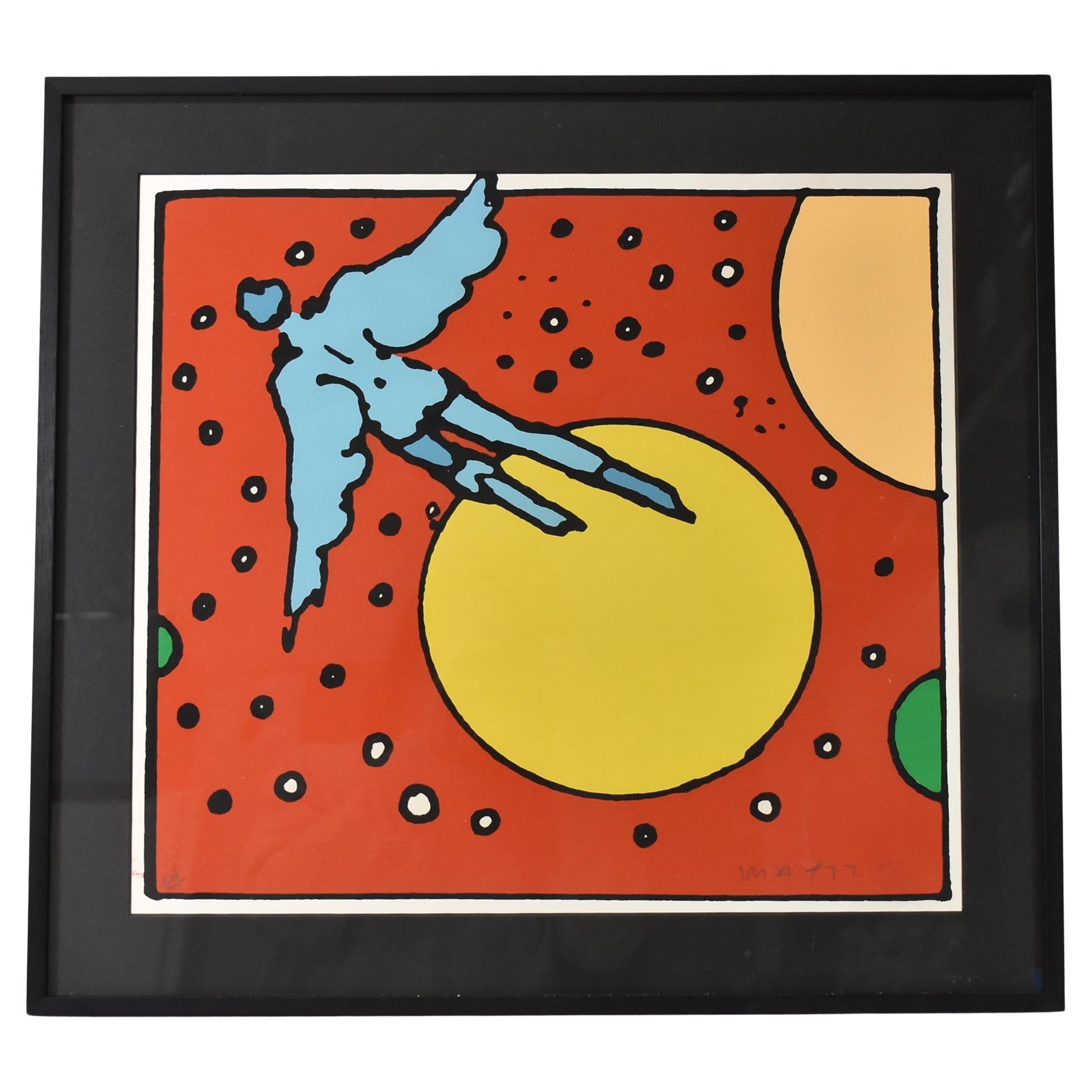 Peter Max "Baloo Baba" Seri graph 1972 Limited Edition 222/300 Signed For Sale