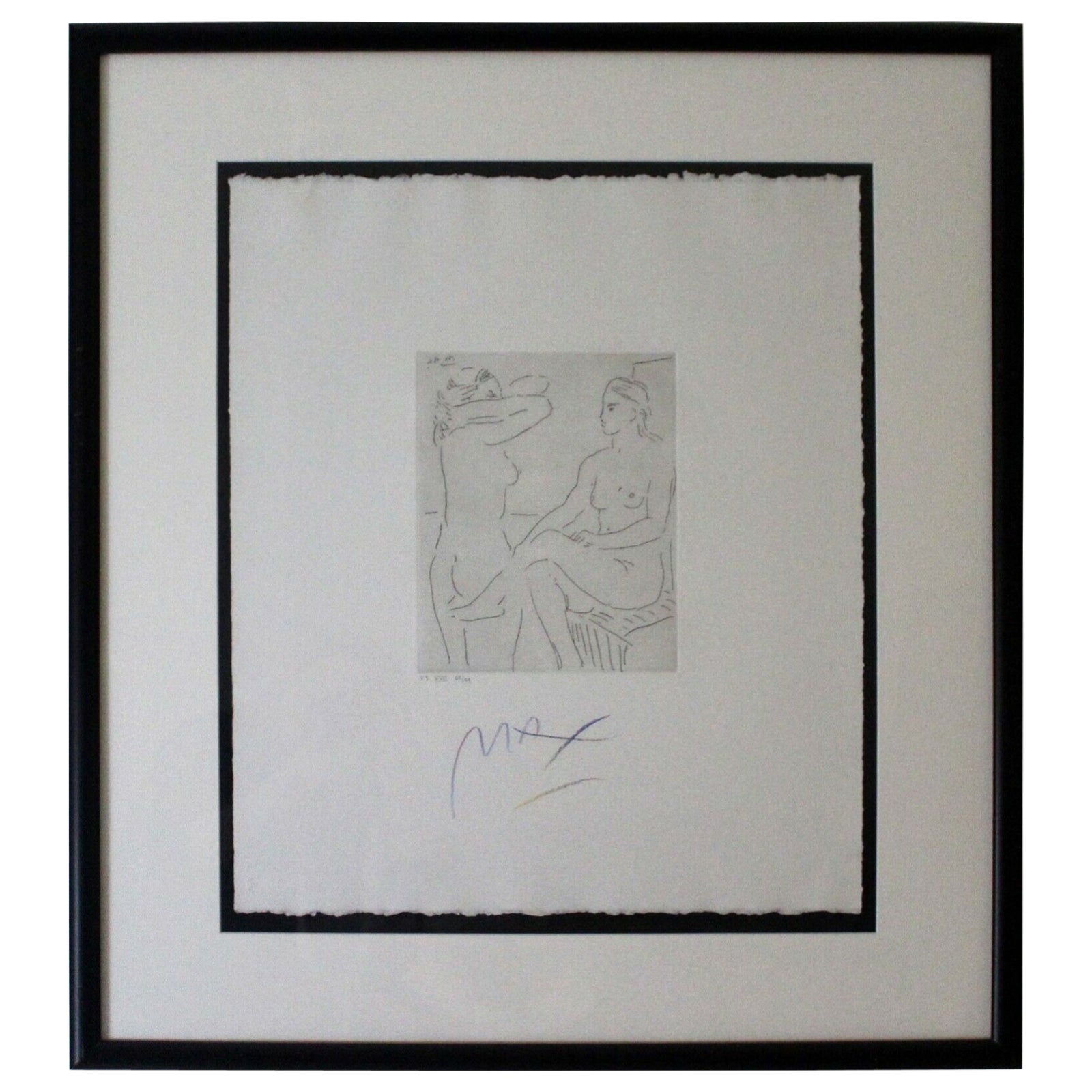 Peter Max Homage to Picasso Volume 5 Etching XVII 1993 Signed 68/99 Framed