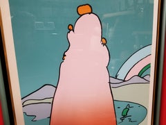 Peter Max "Impressions of a Landscape" Serigraph Signed Original Frame COA