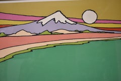 Peter Max "Freude" Serigraphie 1971 Limitierte Auflage 63/100