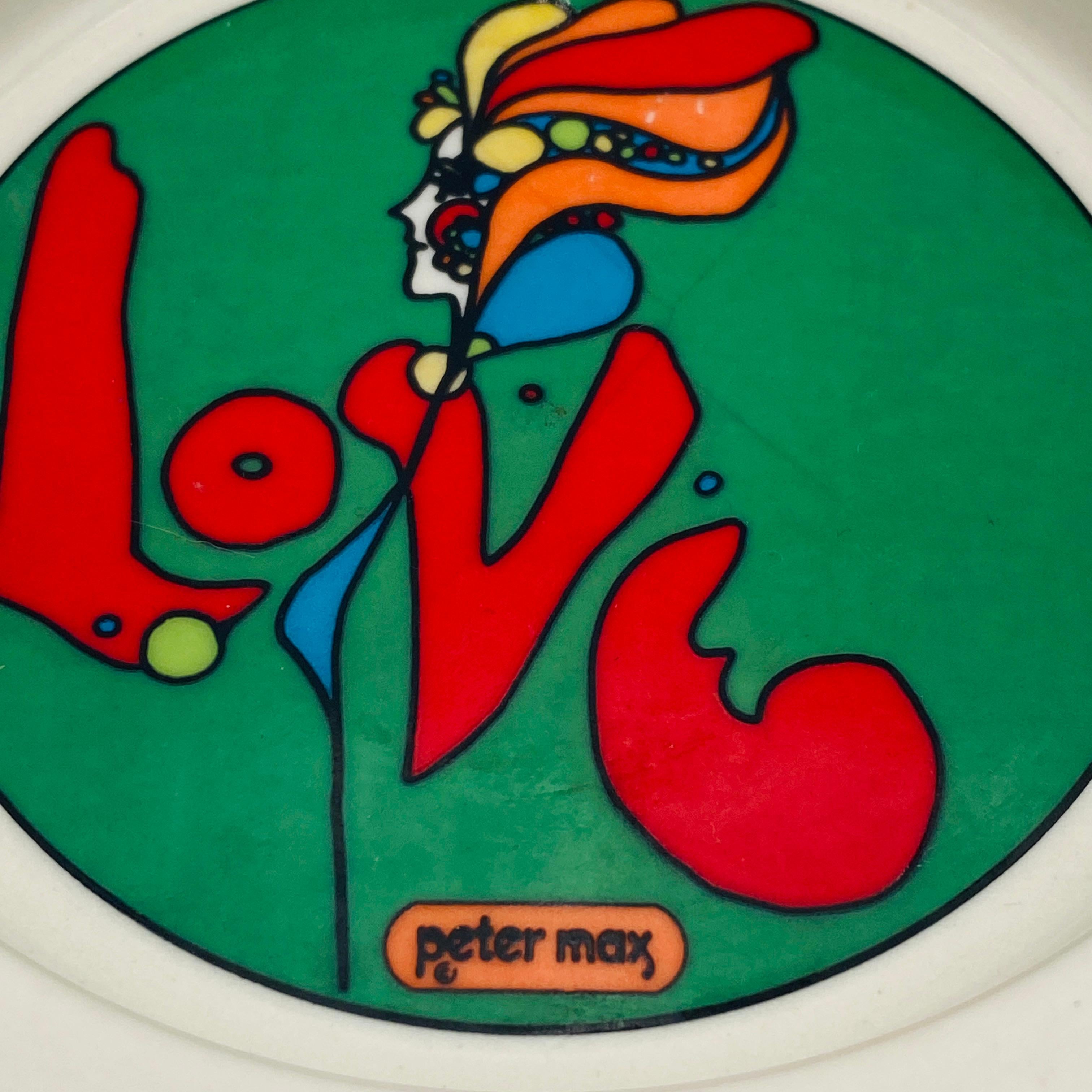 Mid-Century moderno Peter Max Love Posacenere New York, anni '60 in vendita